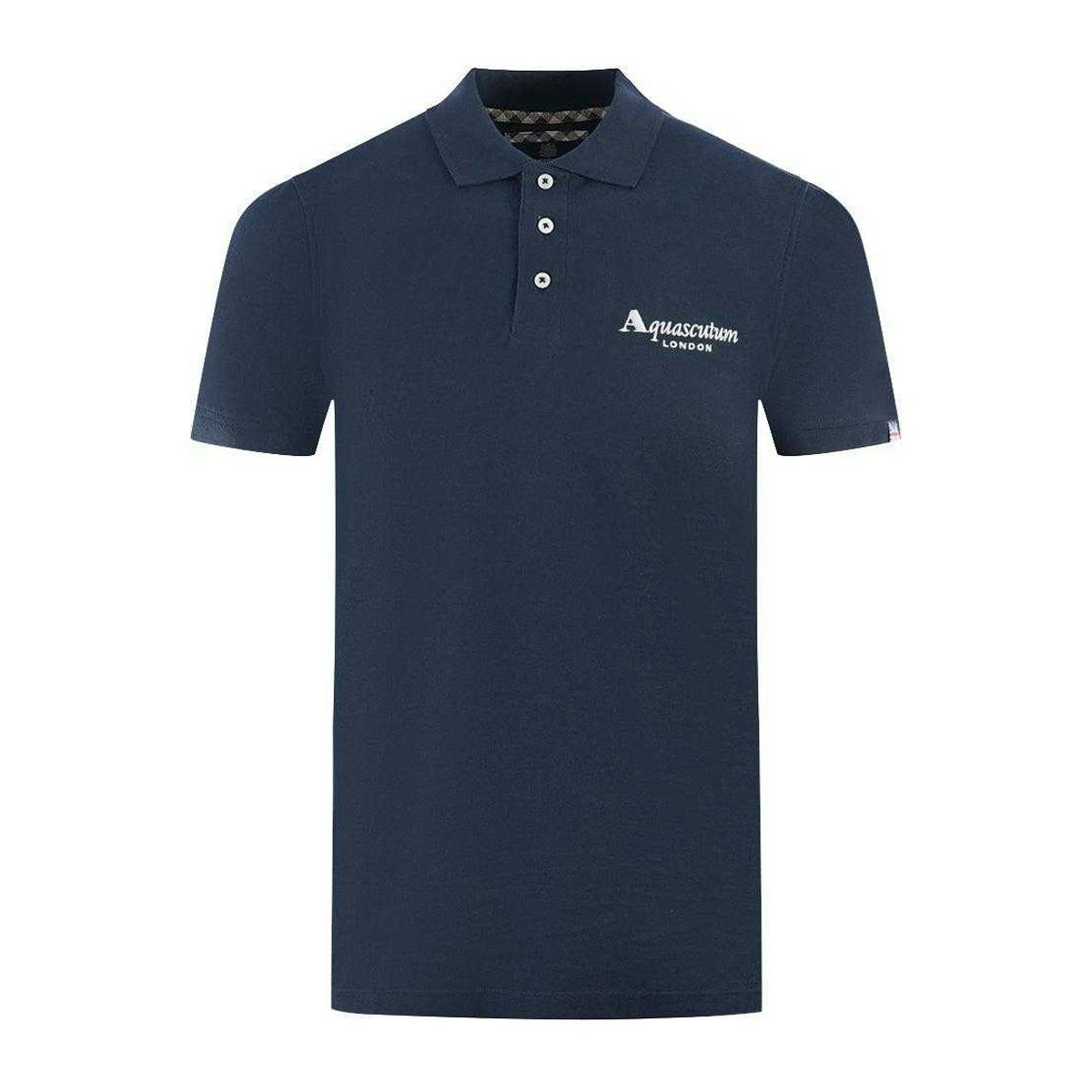 Aquascutum Unisex Adult London 1851 Polo Shirt - Navy - S - Navy