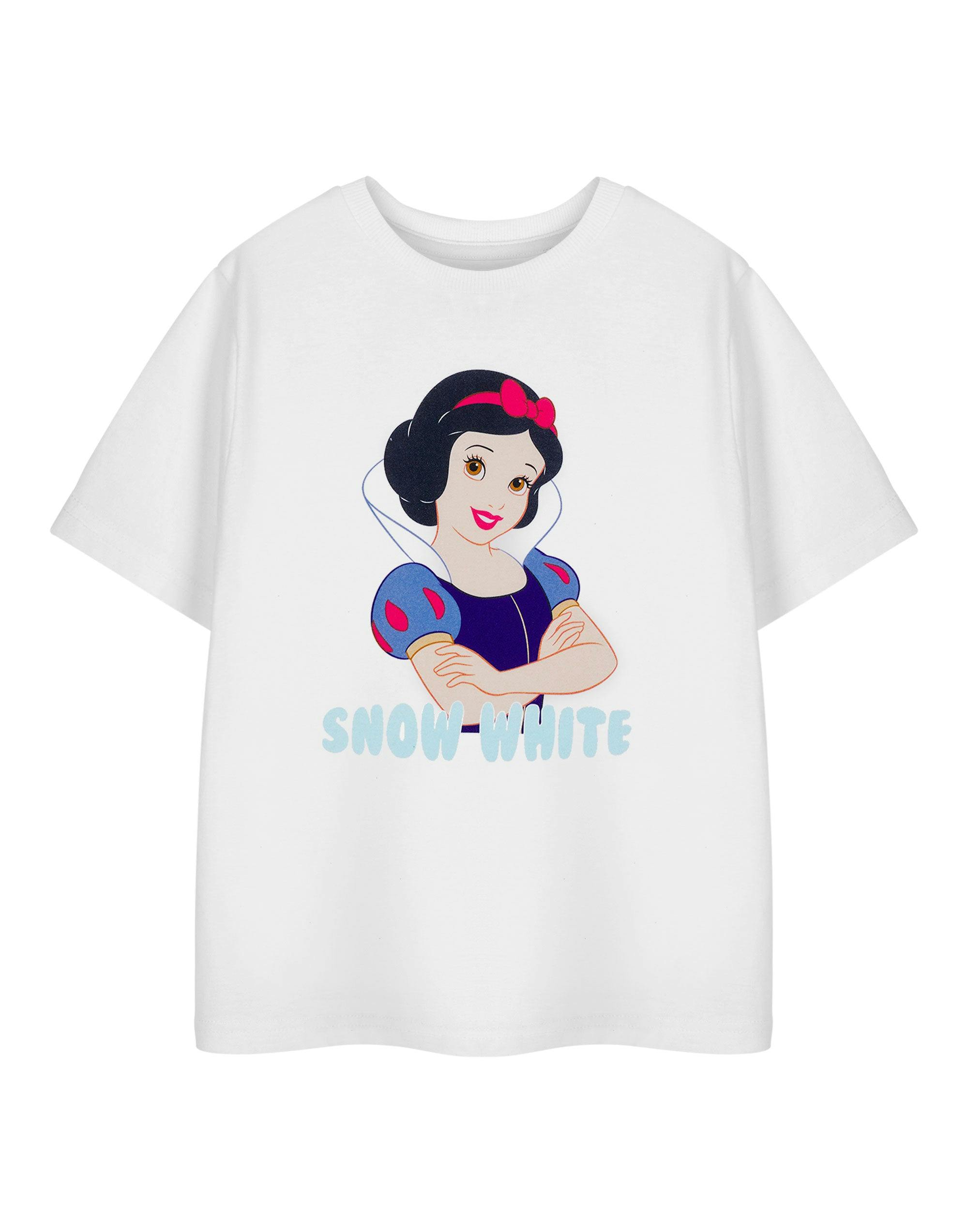 Vanilla Underground Girls White Disney Snow Short Sleeved T-Shirt - 3-4 Years