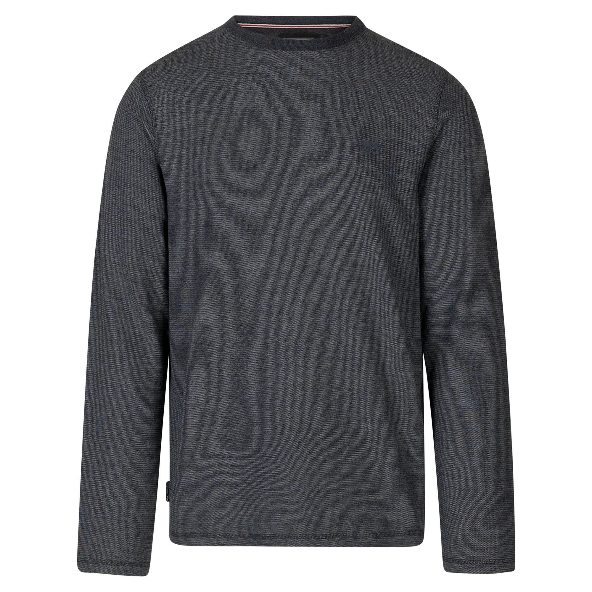 Trespass (M, Dark Flint Marl) Mens Calverley Sweatshirt - Image 2