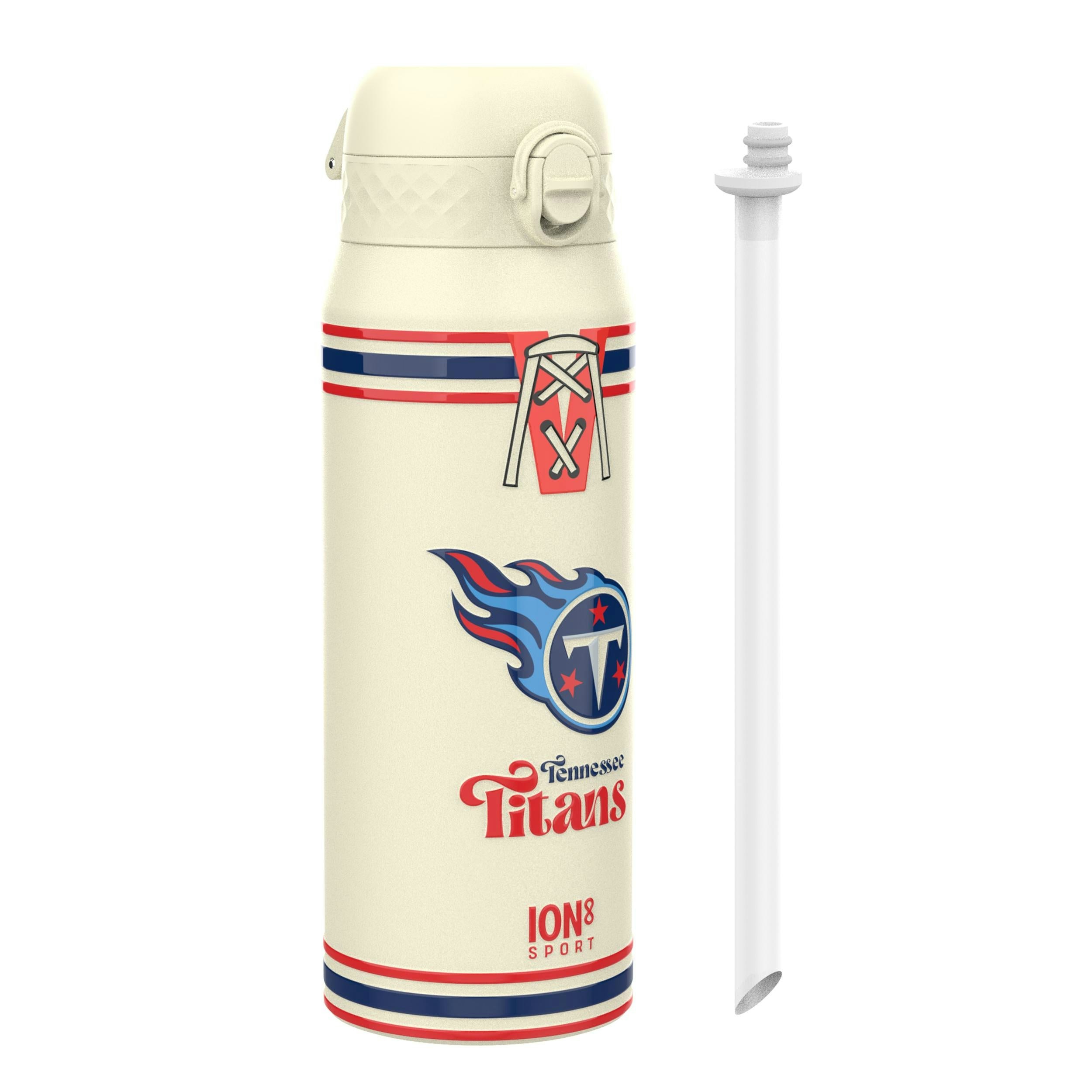 Rackhams Nfl X Ion8 Insulated Steel Water Bottle, Nfl Titans, 750Ml (24Oz)