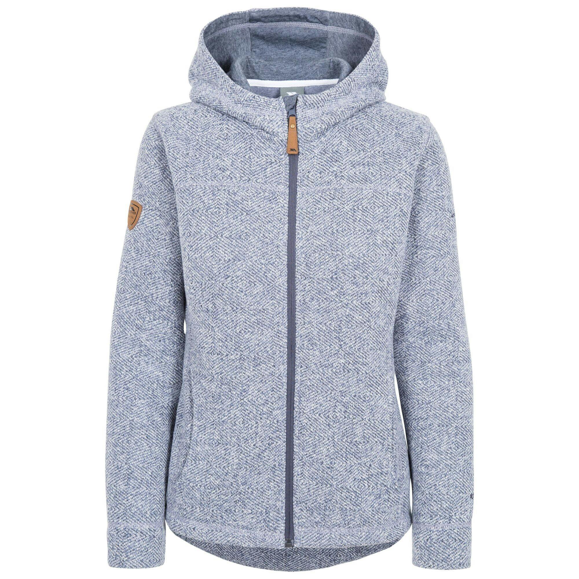Trespass Women's Blue Reserve C Fleece Jacket - Denim - S - Denim - 100% Polyester