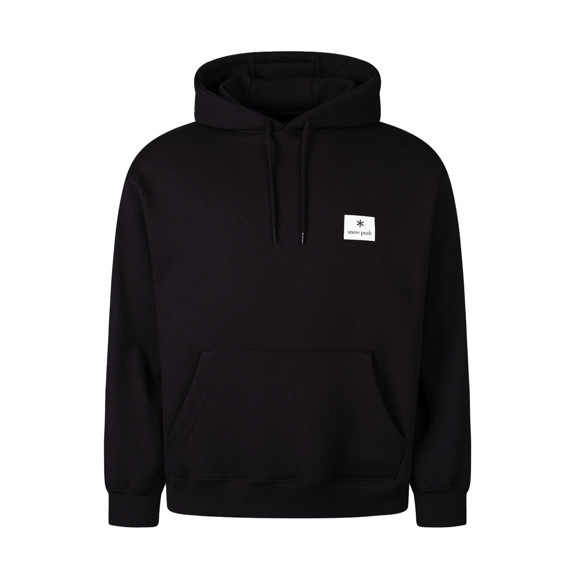 Snow Peak Black Square Logo Hoodie - Xl