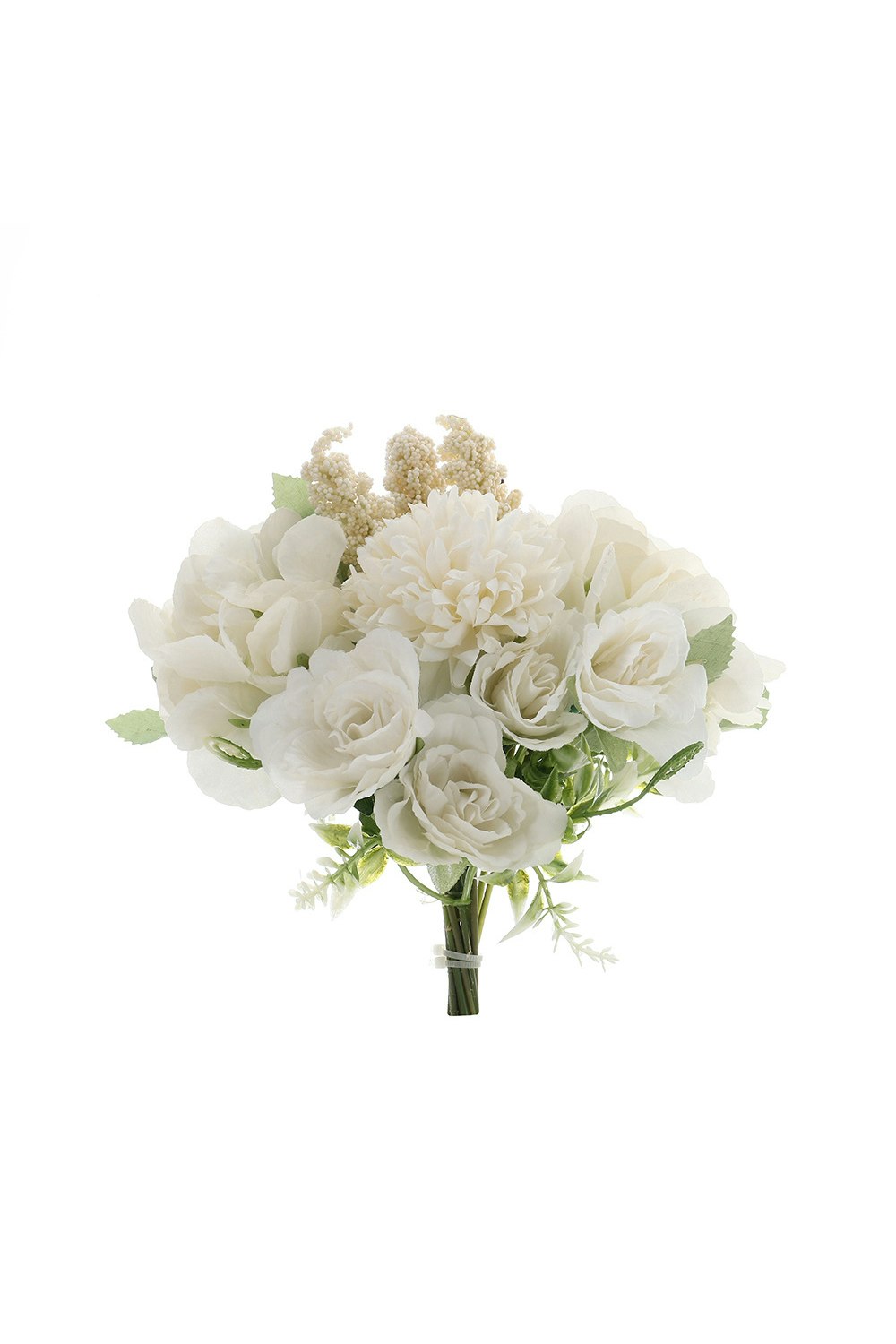 Living And Home White Romantic Artificial Bouquet For Home Wedding Decoration
