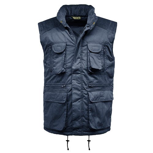 Coolandnew Multi Pocket Padded Gilet - Navy - L