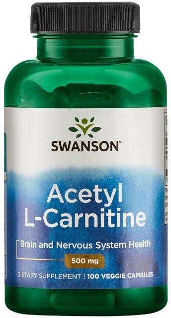 Swanson Acetyl L-Carnitine 500mg 100 Veg Caps | Brain Function & Energy Support - Image 7
