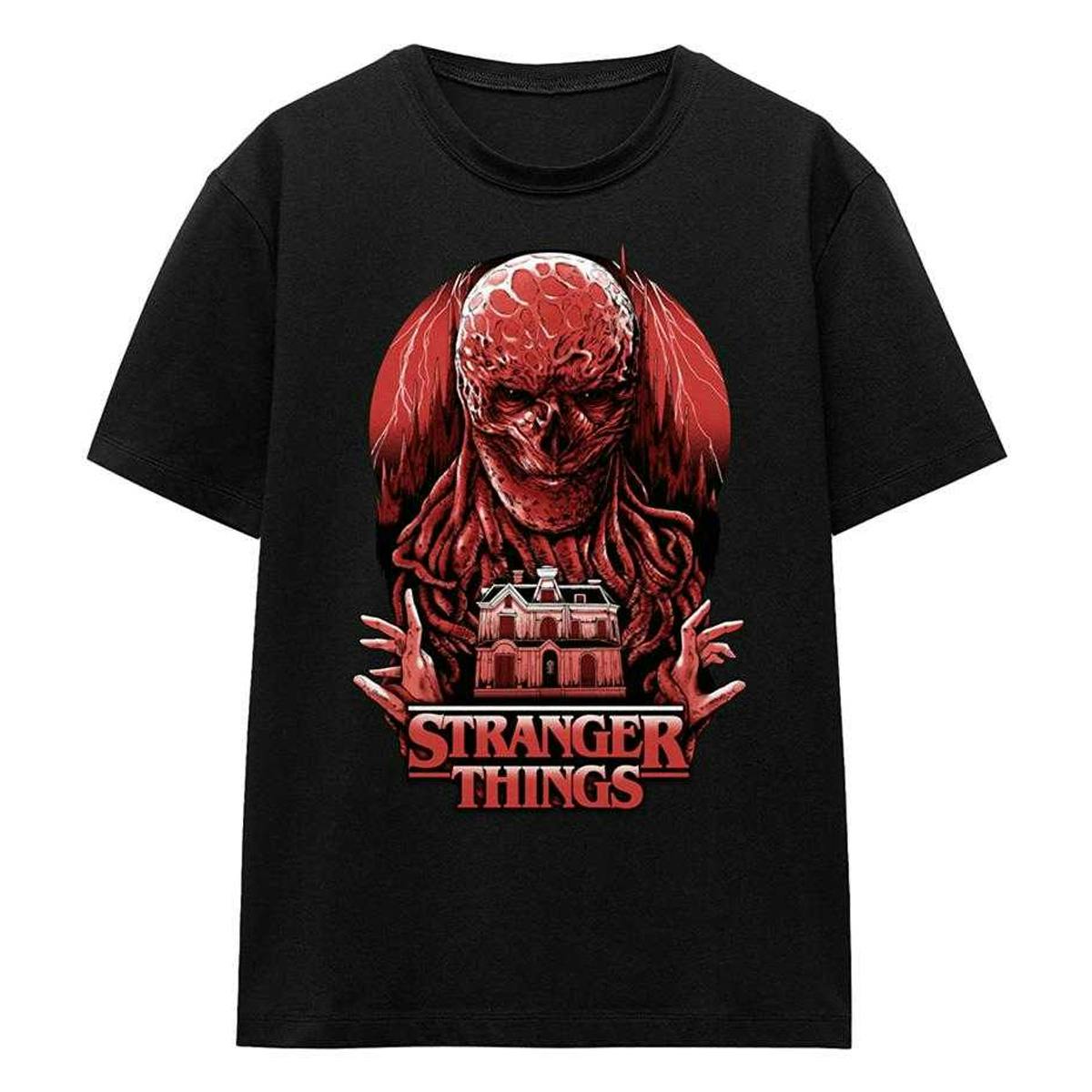 Stranger Things Women's Black Vecna Horror T-Shirt - Xl