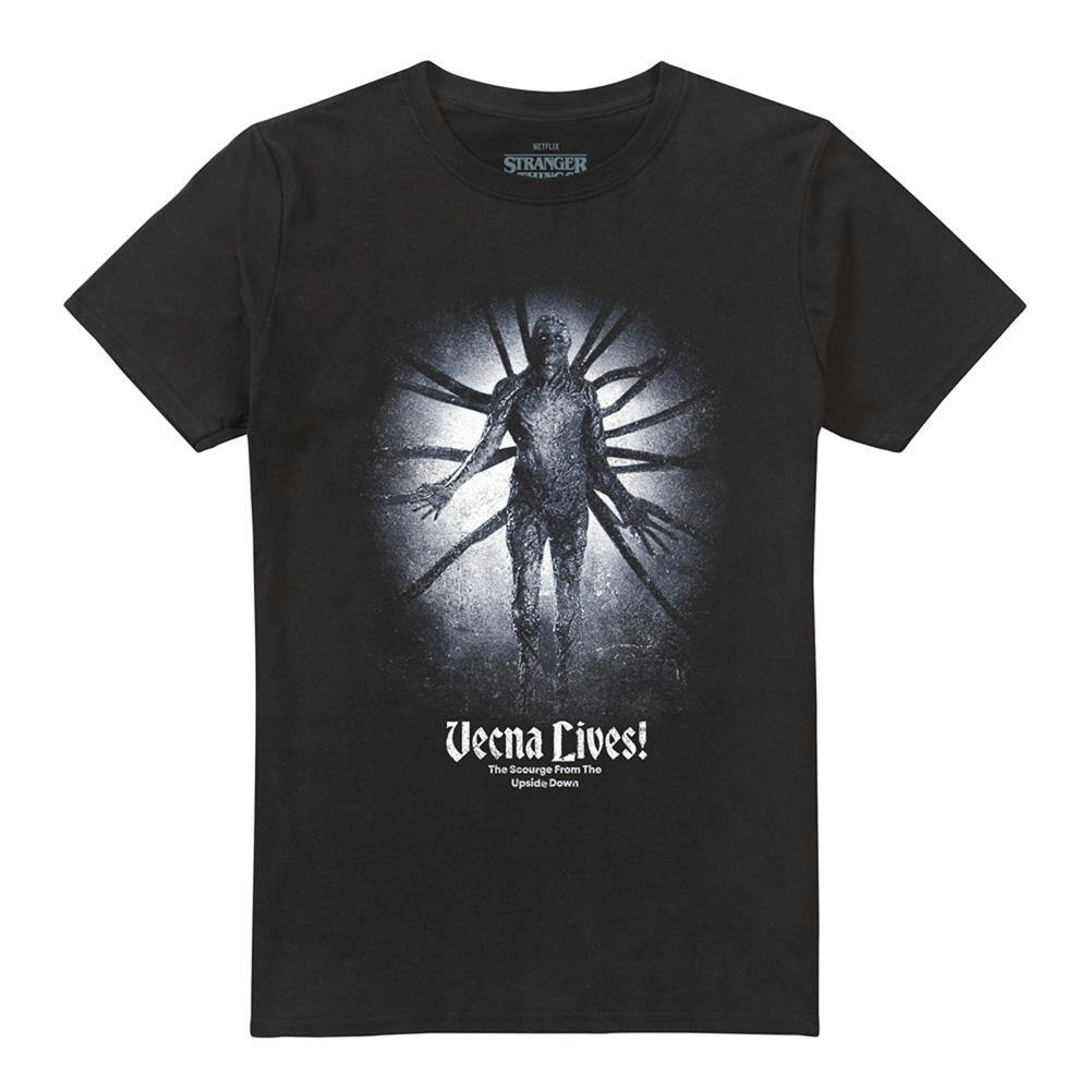 Stranger Things Unisex Black Adult Vecna Lives Poster T-Shirt - M