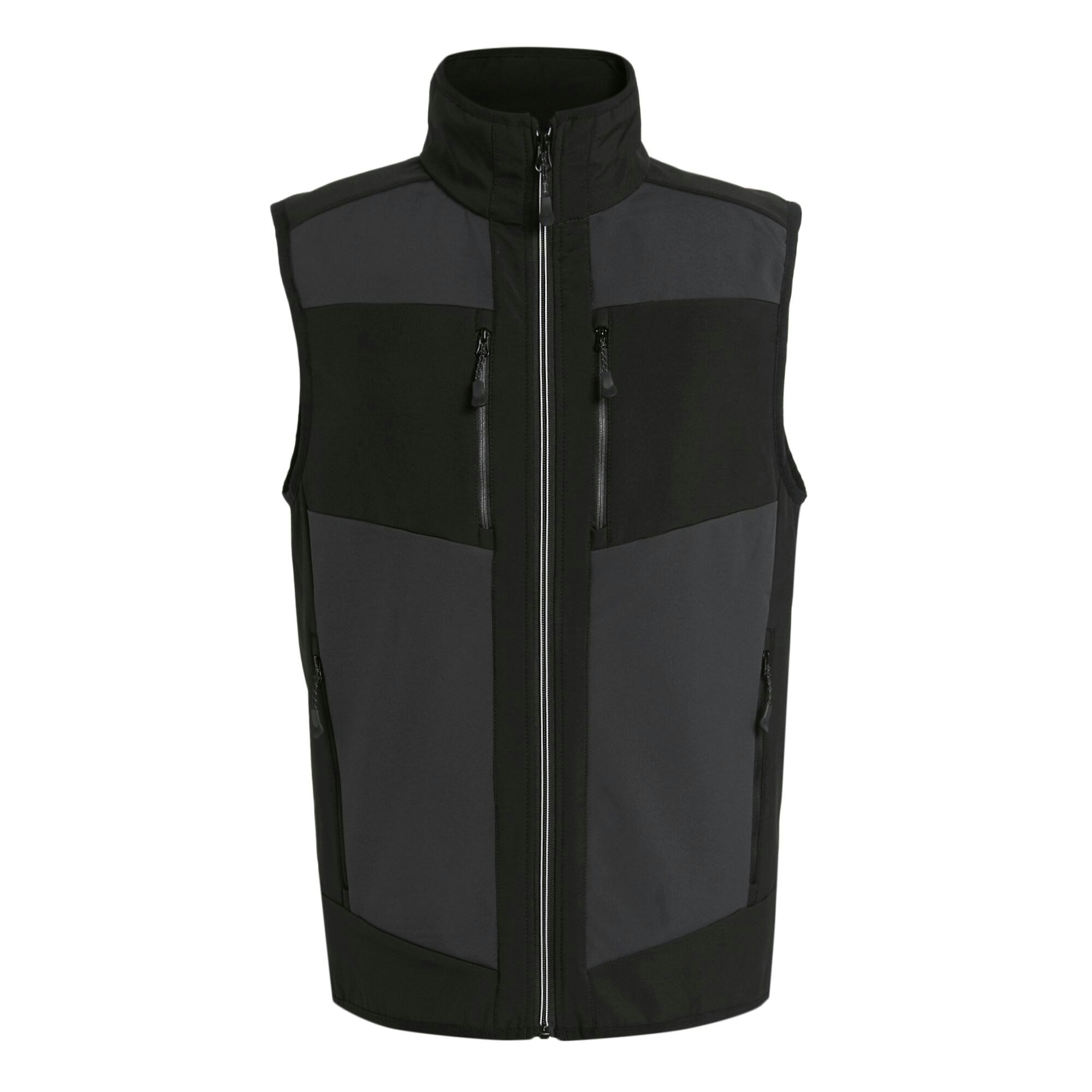 Regatta Men's Black Professional Colour Block Softshell Body Warmer - Ash/ - Ash Xxl