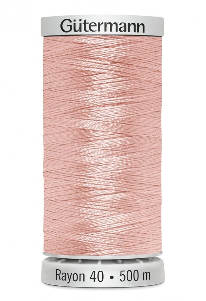 Gutermann No 40 Sulky Rayon Embroidery Thread 500M Rayon Thread Suitable For Embroidery - 1064 - 500 Metres
