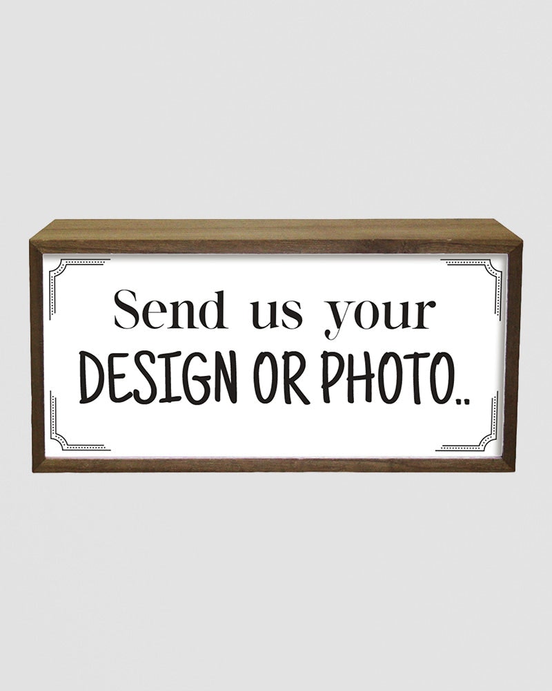Rackhams Light Personalised Photo Box. Custom Led Sign With Your Picture