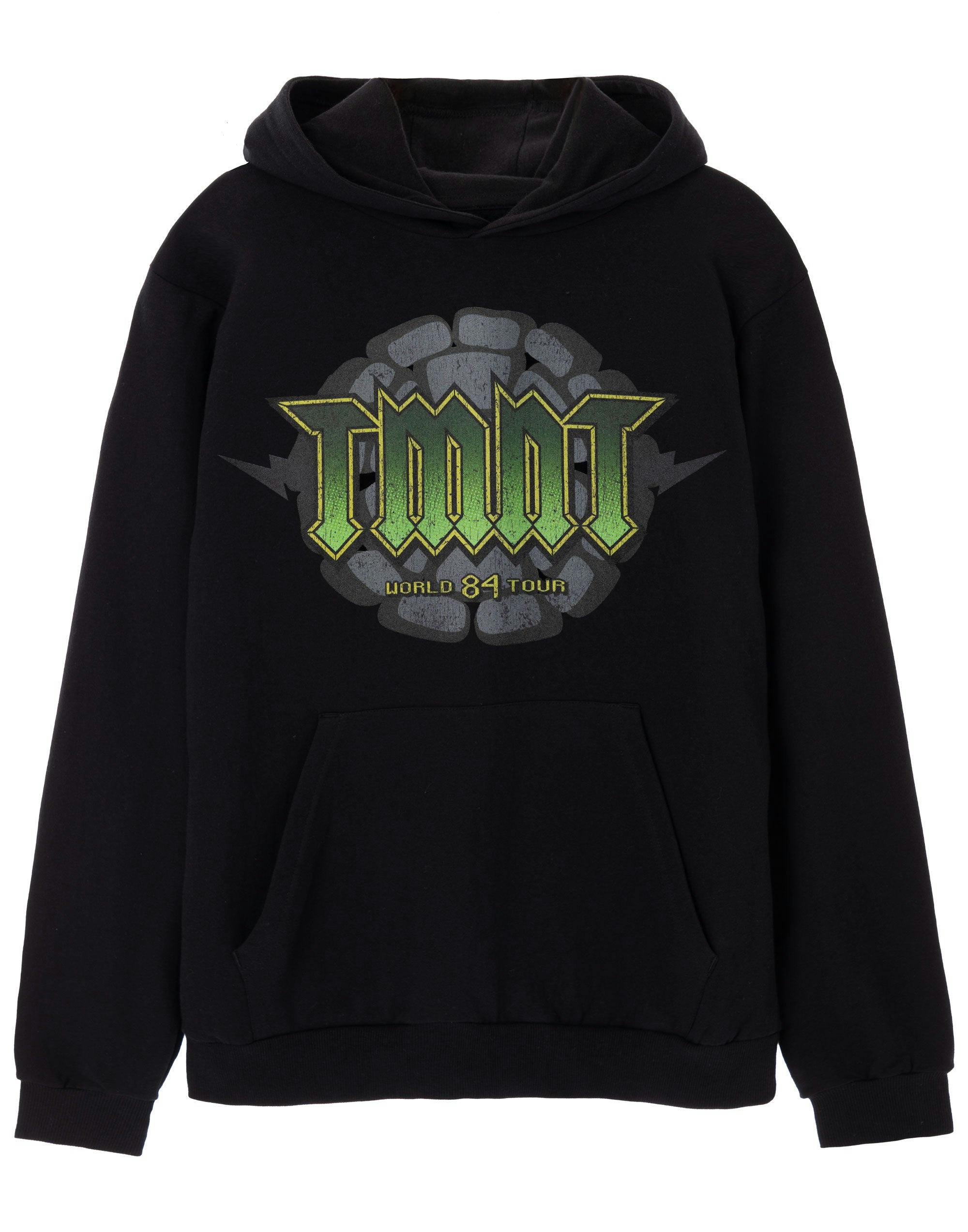 Vanilla Underground Men's Black Teenage Mutant Ninja Turtles World 84 Tour Hoodie - Medium