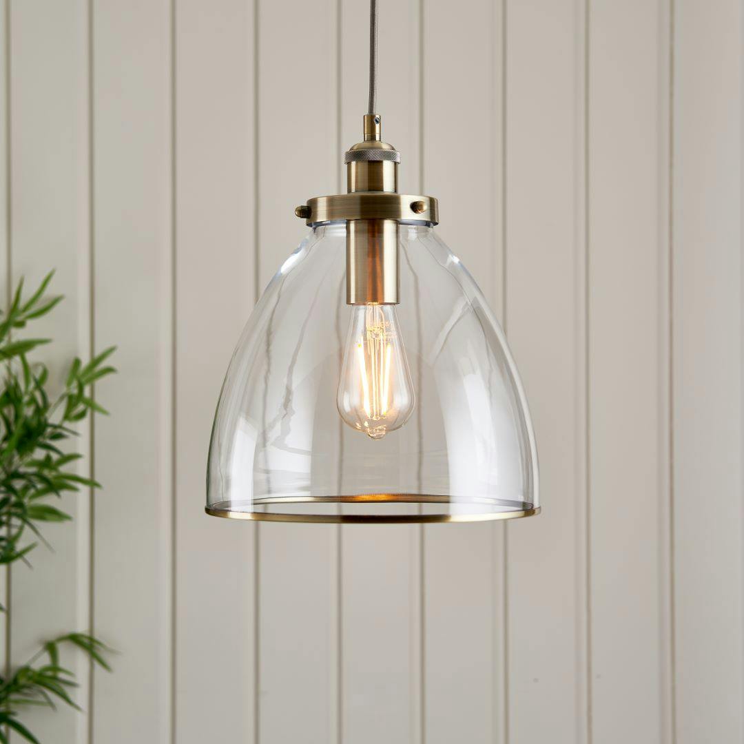 Pagazzi Lighting Light Pagazzi Ing Brunswick Antique Brass Ceiling Pendant