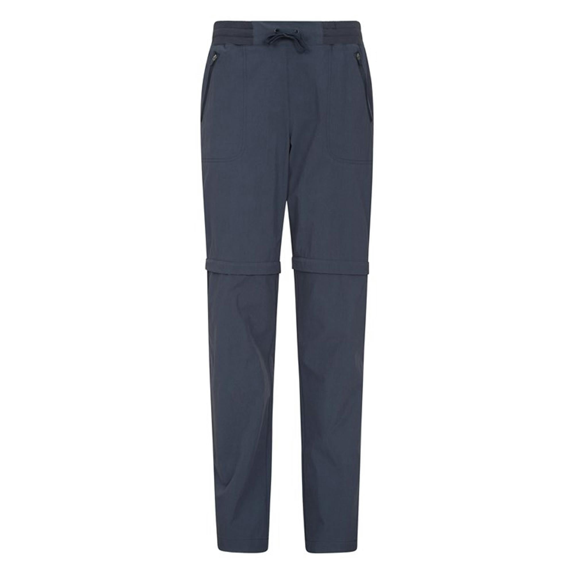 Mountain Warehouse Women's / Explorer Zip-Off Hiking Trousers - Navy - Navy - 14 Uk R - 40% Polyester/40% Polyamide/20% Elastane