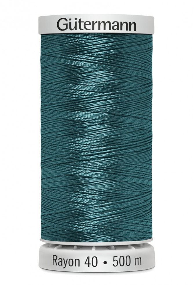 Gutermann No 40 Sulky Rayon Embroidery Thread 500M Rayon Thread Suitable For Embroidery - 1206 - 500 Metres