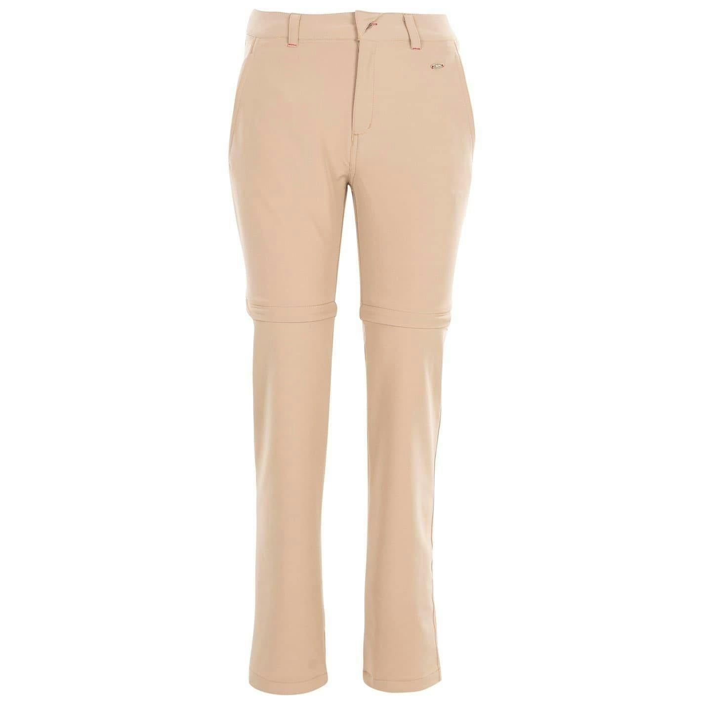 Trespass Women's Eadie Convertible Regular Walking Trousers in Light Beige | Size: 16R - Image 2