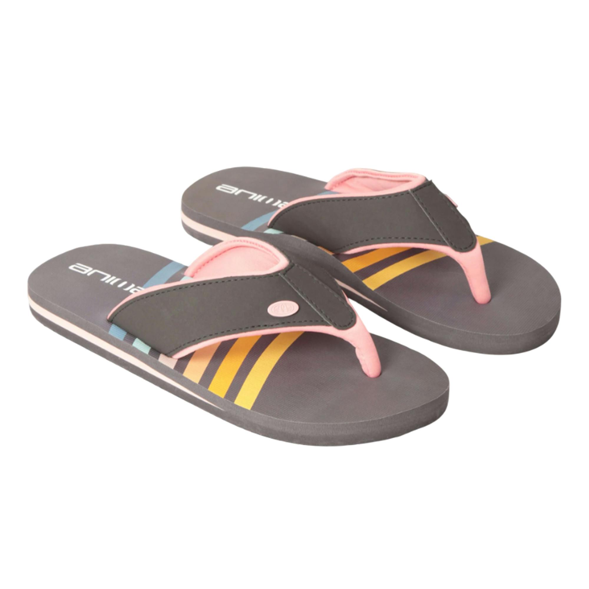 Animal Women's Grey Swish Flip Flops - 6 Uk - 100% Mixed