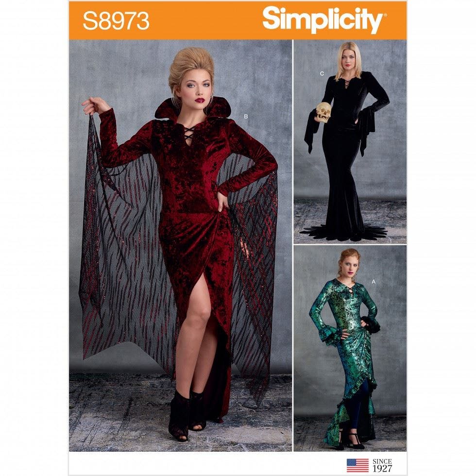 Simplicity Women's Sewing Pattern 8973, Costumes For H5 (6-8-10-12-14) - Intermediate - H5 (6-8-10-12-14)