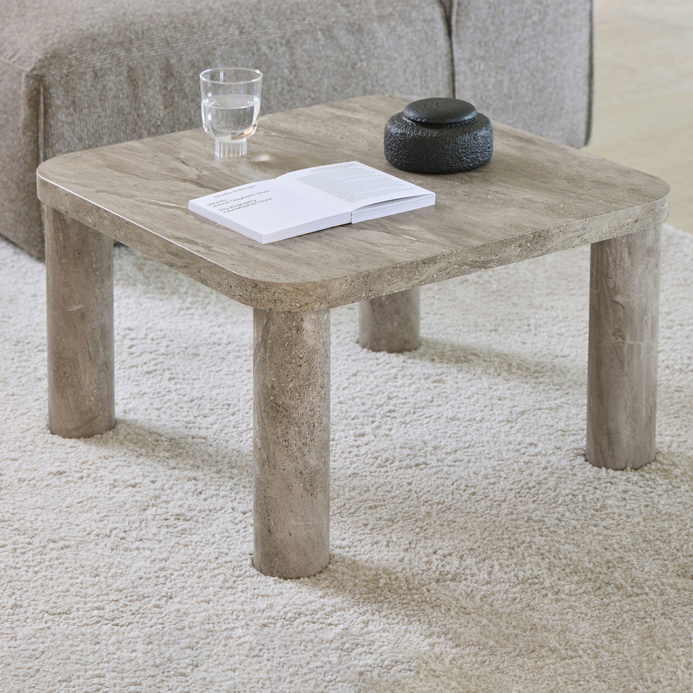 Furniture To Go Grey Solano Square Coffee Table In 60 X 60 Cm - 60