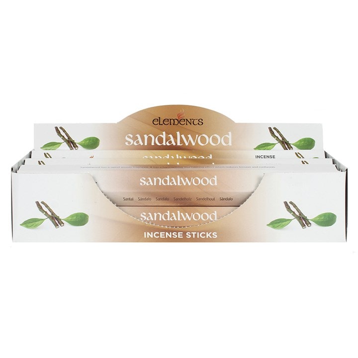 Rackhams Set Of Packets Of Elements Sandalwood Incense Sticks Size 6