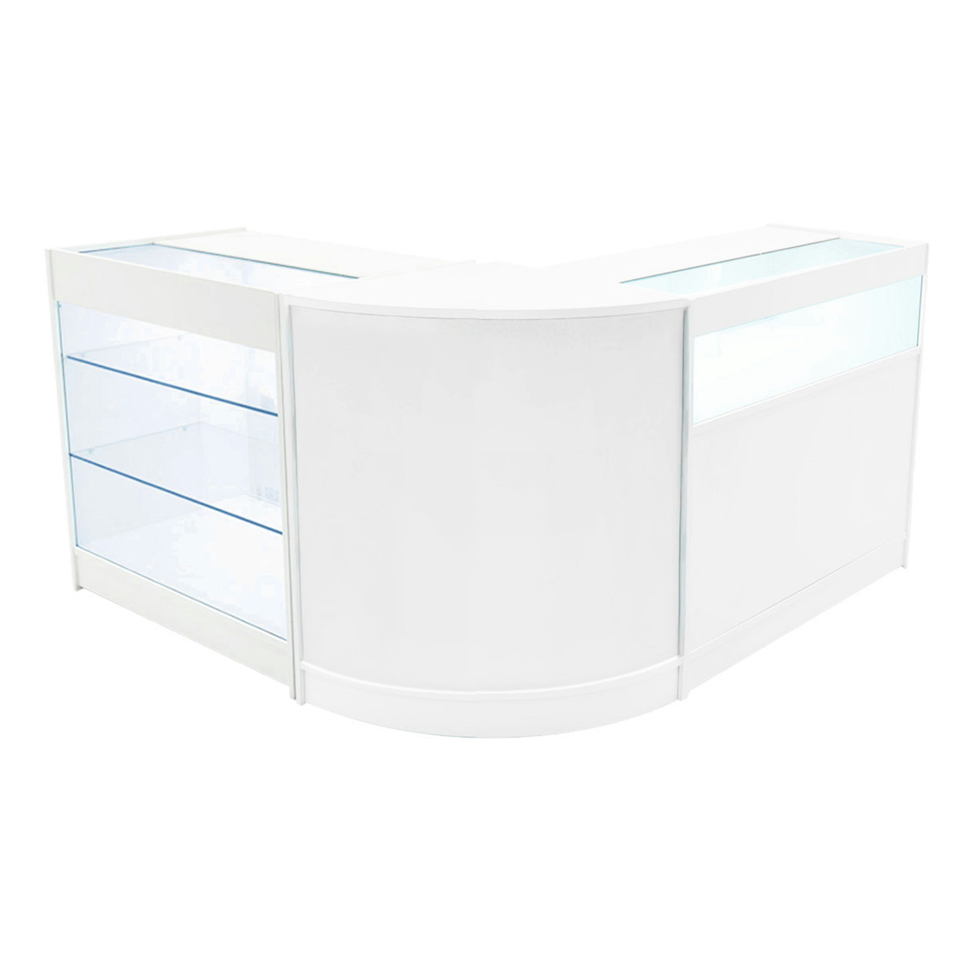 Rackhams White Triton Led Shop Counter Set K900, B900 & Cm60
