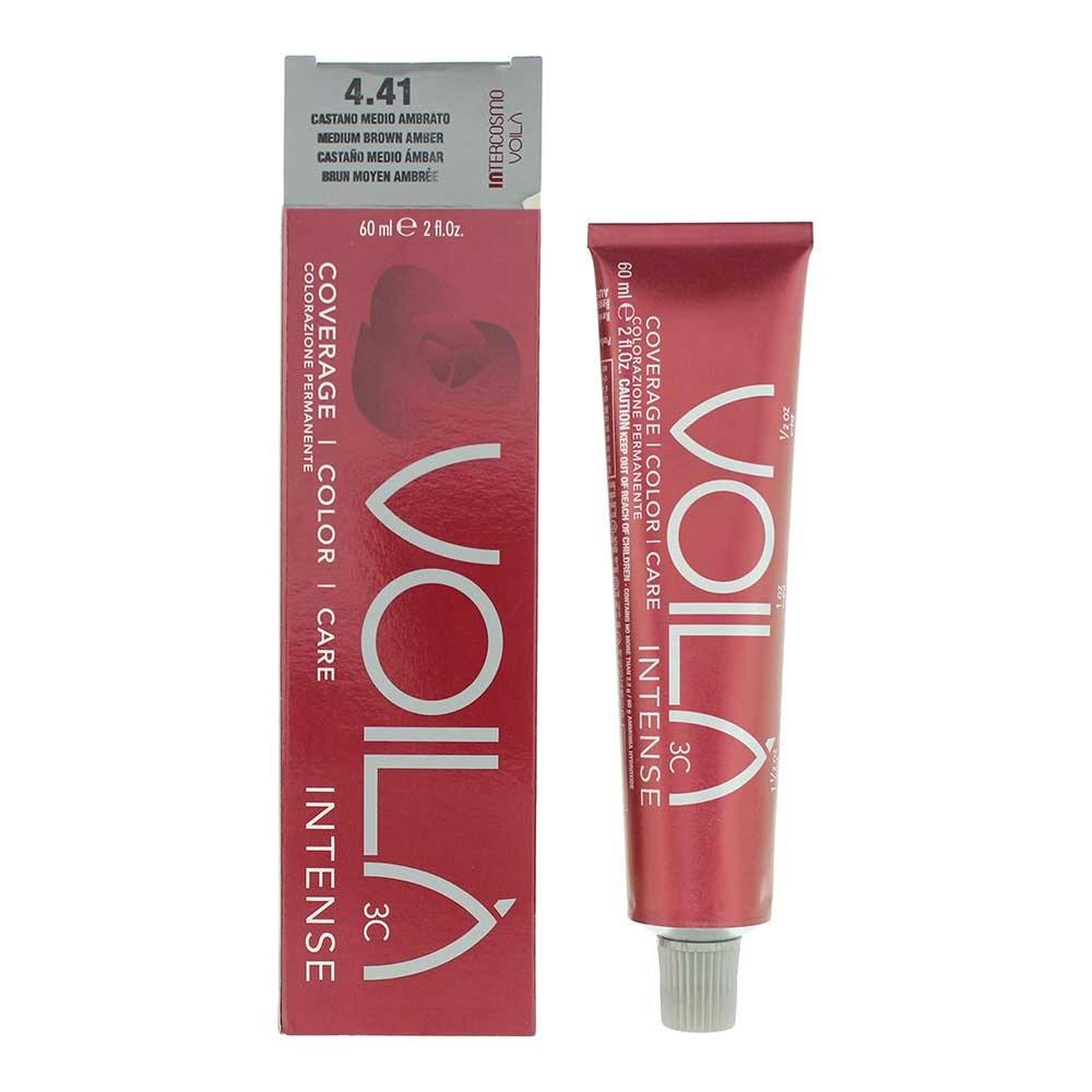 Intercosmo Brown/Amber Voilà 3C Intense 4.41 Medium Hair Colour 60Ml