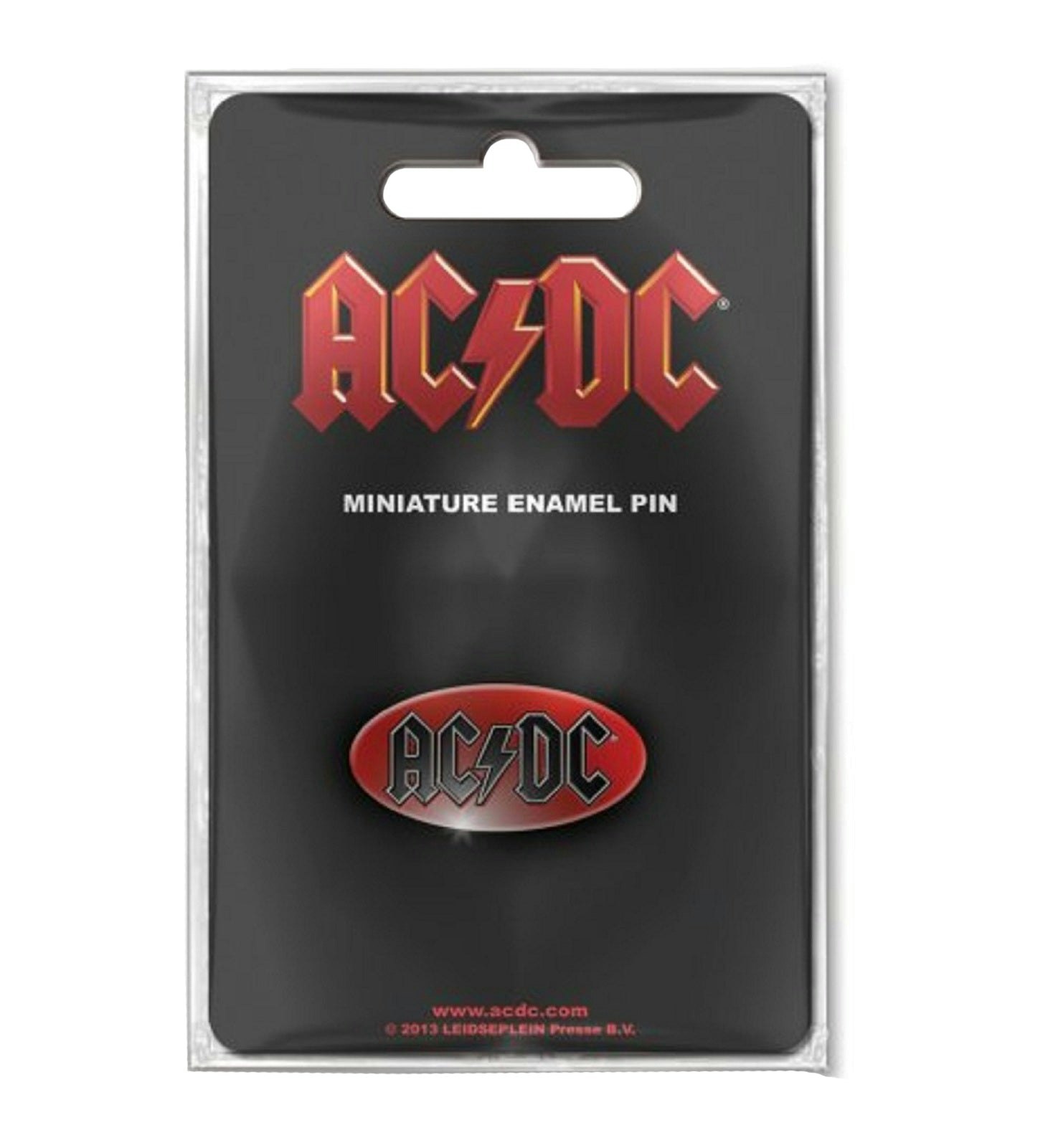 Paradiso Clothing Ac/Dc Oval Band Logo Pin Badge
