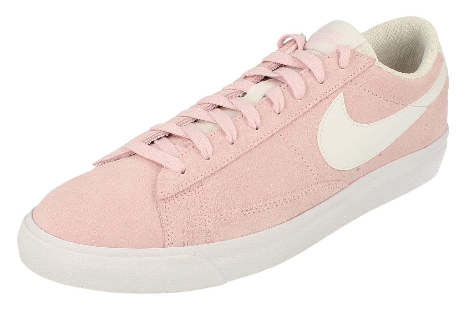 Nike Men's Pink/White Blazer Low Suede Trainers Cz4703 600 - Uk 9 | Us 10 | Eu 44