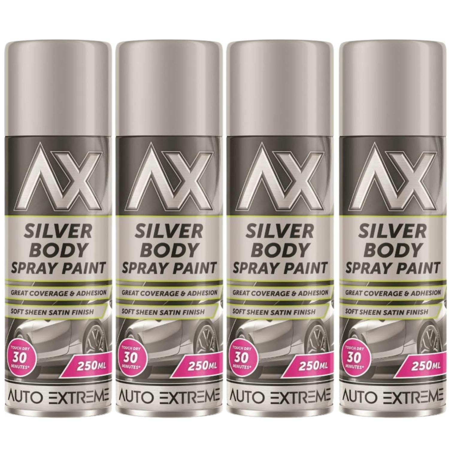 Rackhams Silver 3X Auto Extreme Paint Spray Paint 250Ml - Image 41