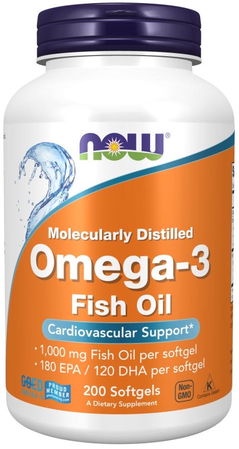 Now Foods Omega-3 Molecularly Distilled Softgels 200 - Image 2