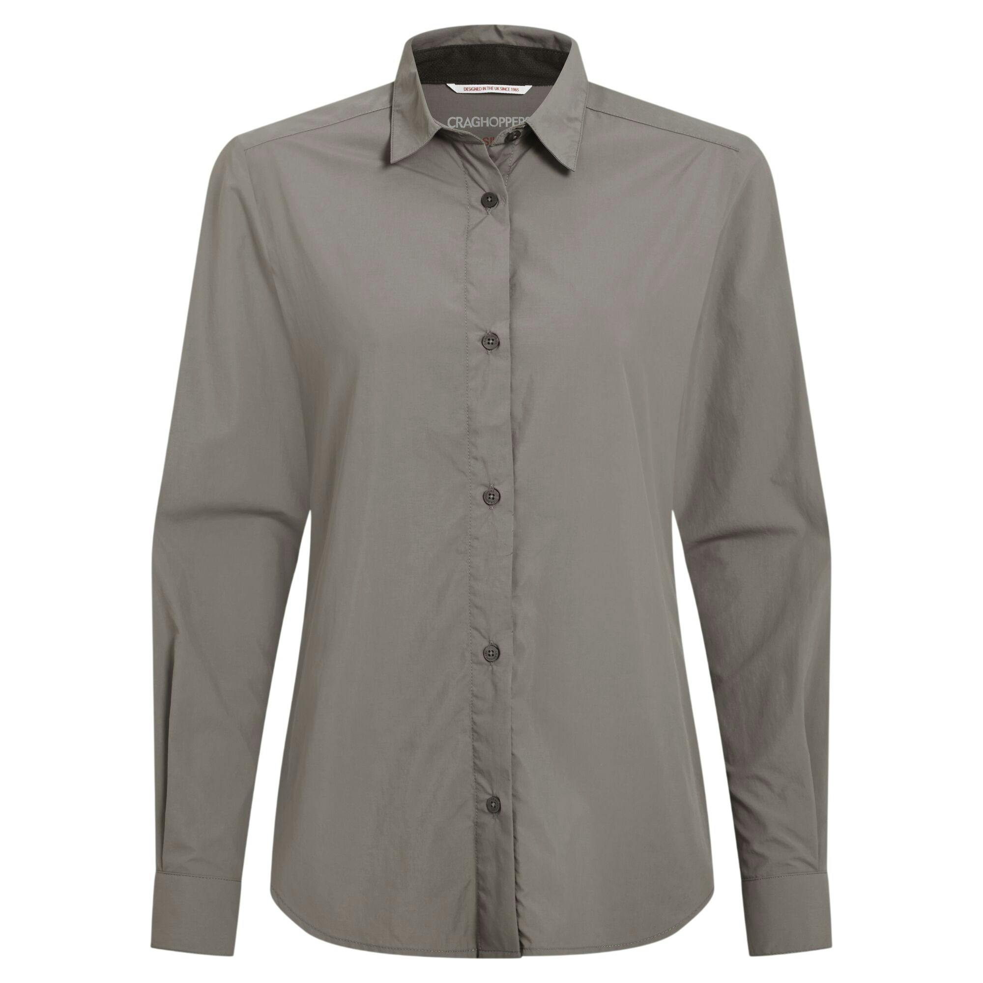 Craghoppers Women's Alma Nosilife Long-Sleeved Shirt - Vert - 8 Uk - Vert - 100% Mixed