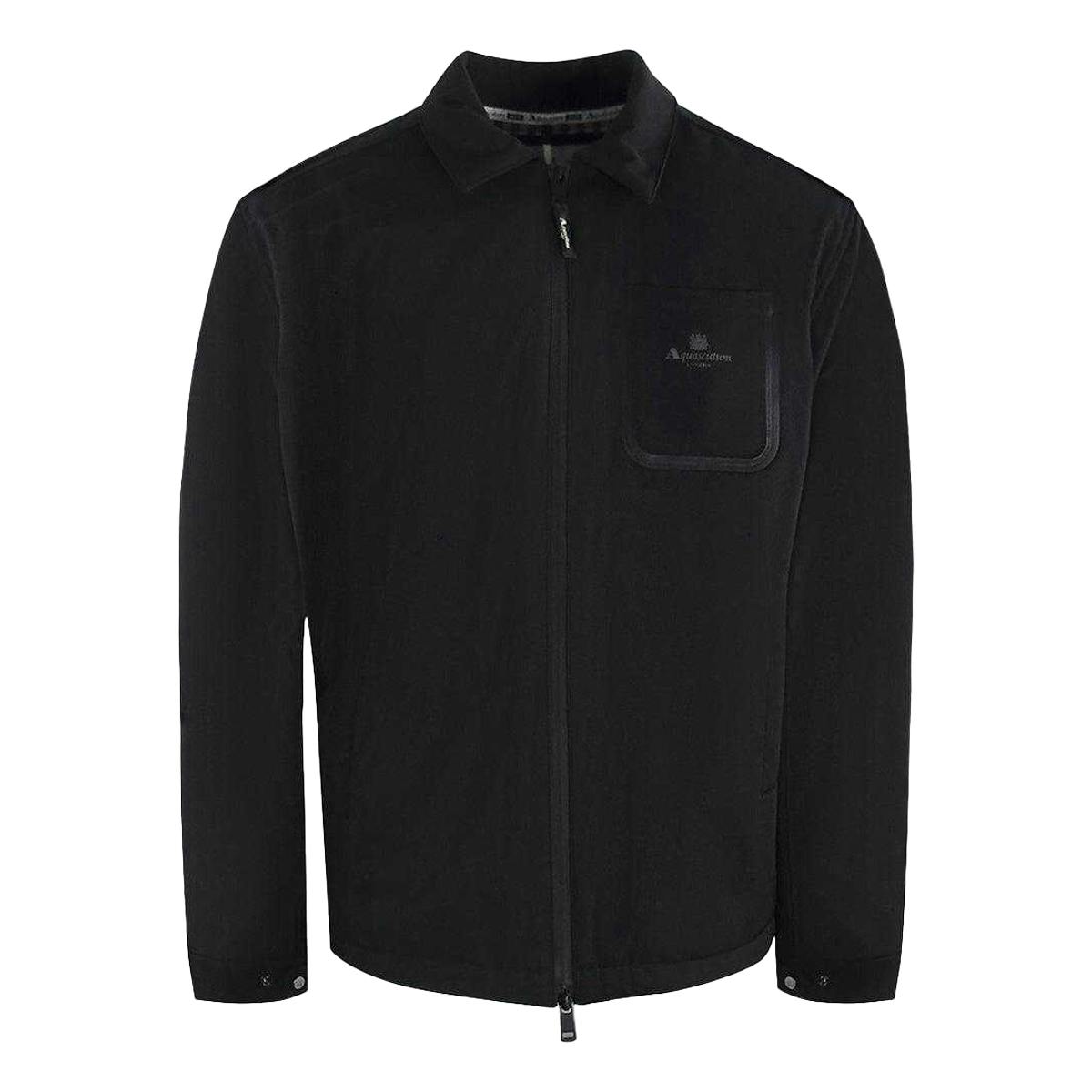 Aquascutum Men's Black Active Coach Jacket - Xl - 100% Polyester