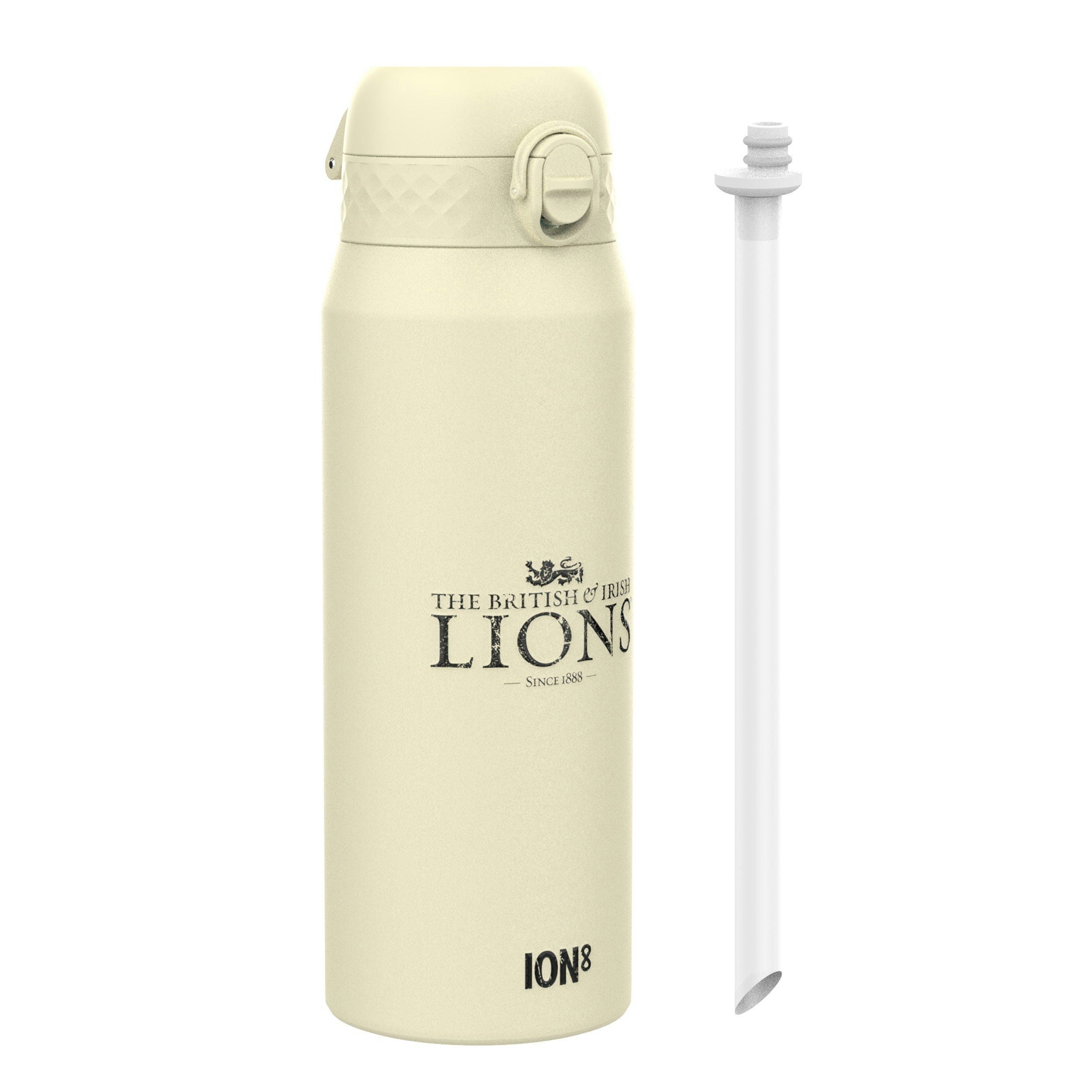 Rackhams Lions X Ion8 Insulated Steel Water Bottle, British & Irish Lions, Crest, 750Ml (24Oz)