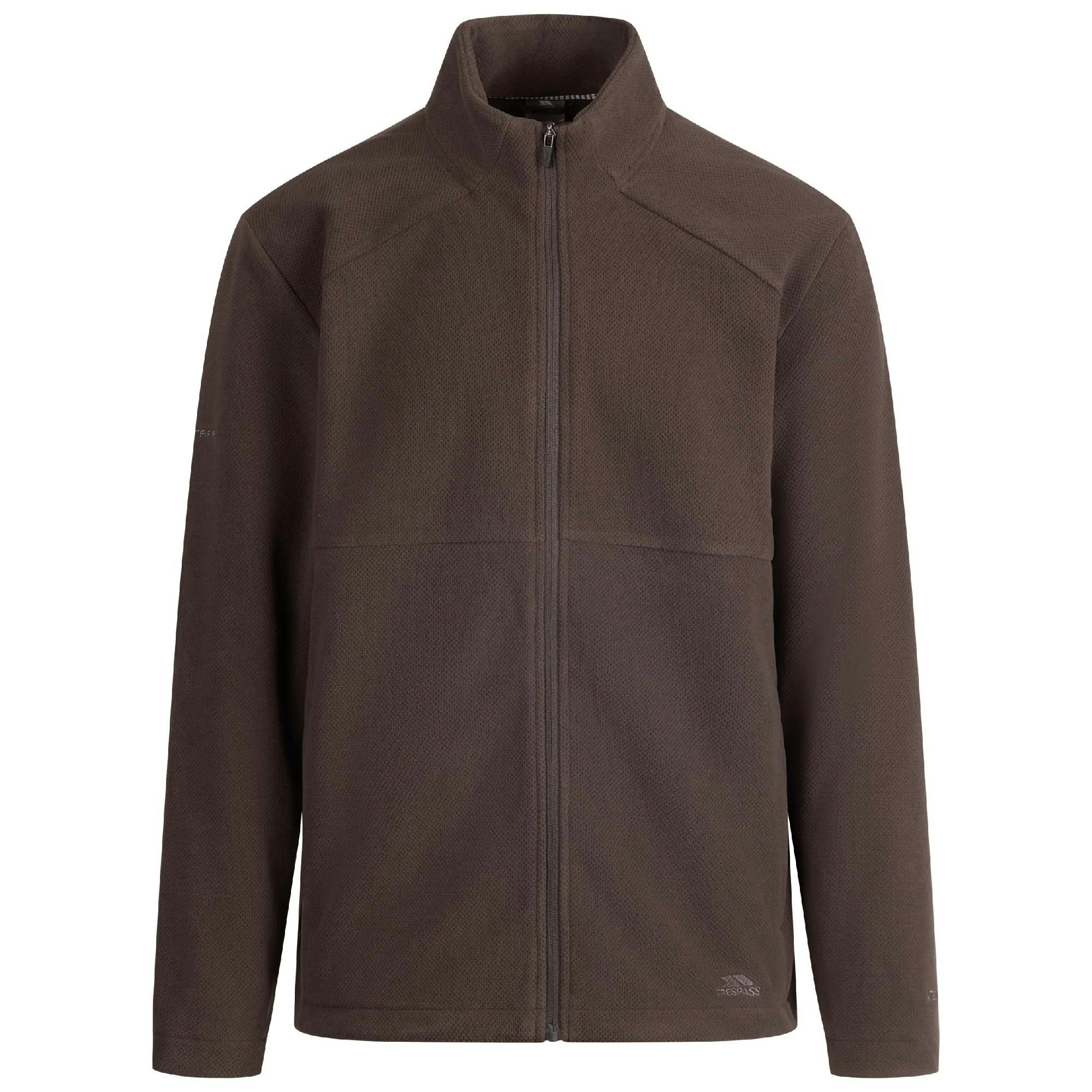 Trespass Men's Fyne Fleece Jacket - Charcoal - S - Charcoal - 100% Polyester