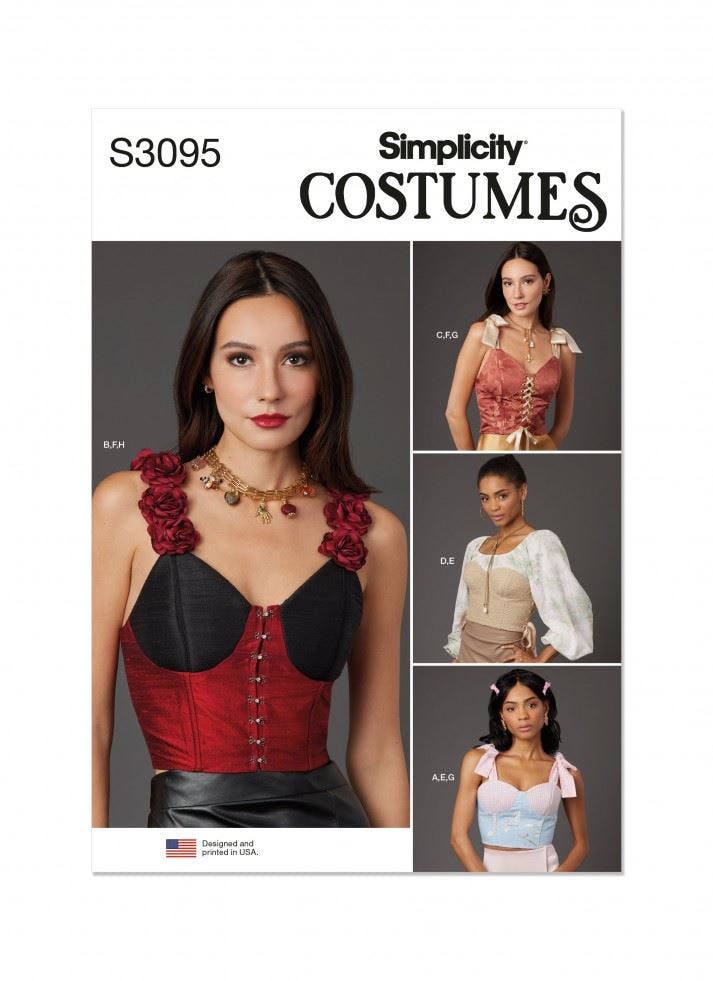 Simplicity Women's Sewing Pattern 3095, Corsets For K5 (8-10-12-14-16) - Intermediate - K5 (8-10-12-14-16)
