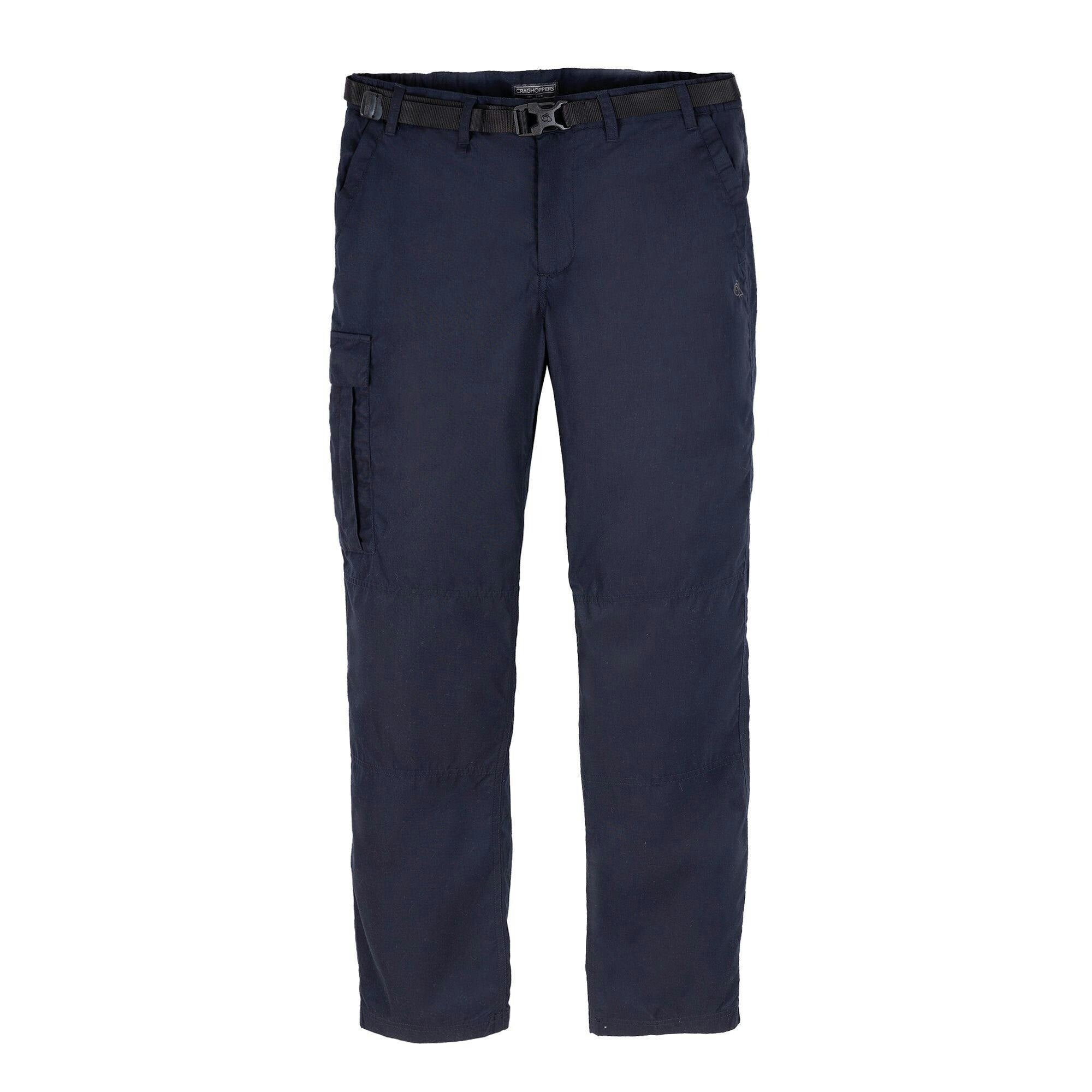 Craghoppers Men's Dark Expert Kiwi Tailored Cargo Trousers - Navy - 30L - Navy - 65% Recycled Polyester/35% Cotton