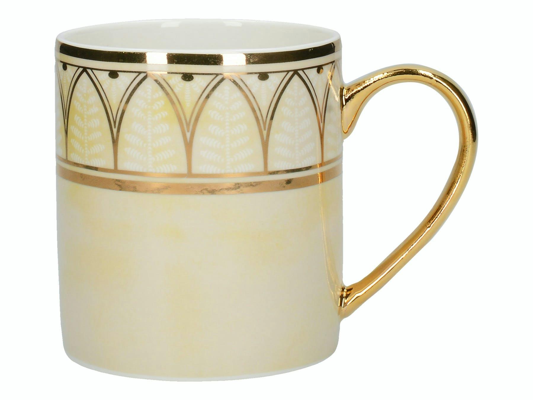 Rackhams Cream Victoria And Albert Dagoty Duchesse Can Mug - Fine China - Mug