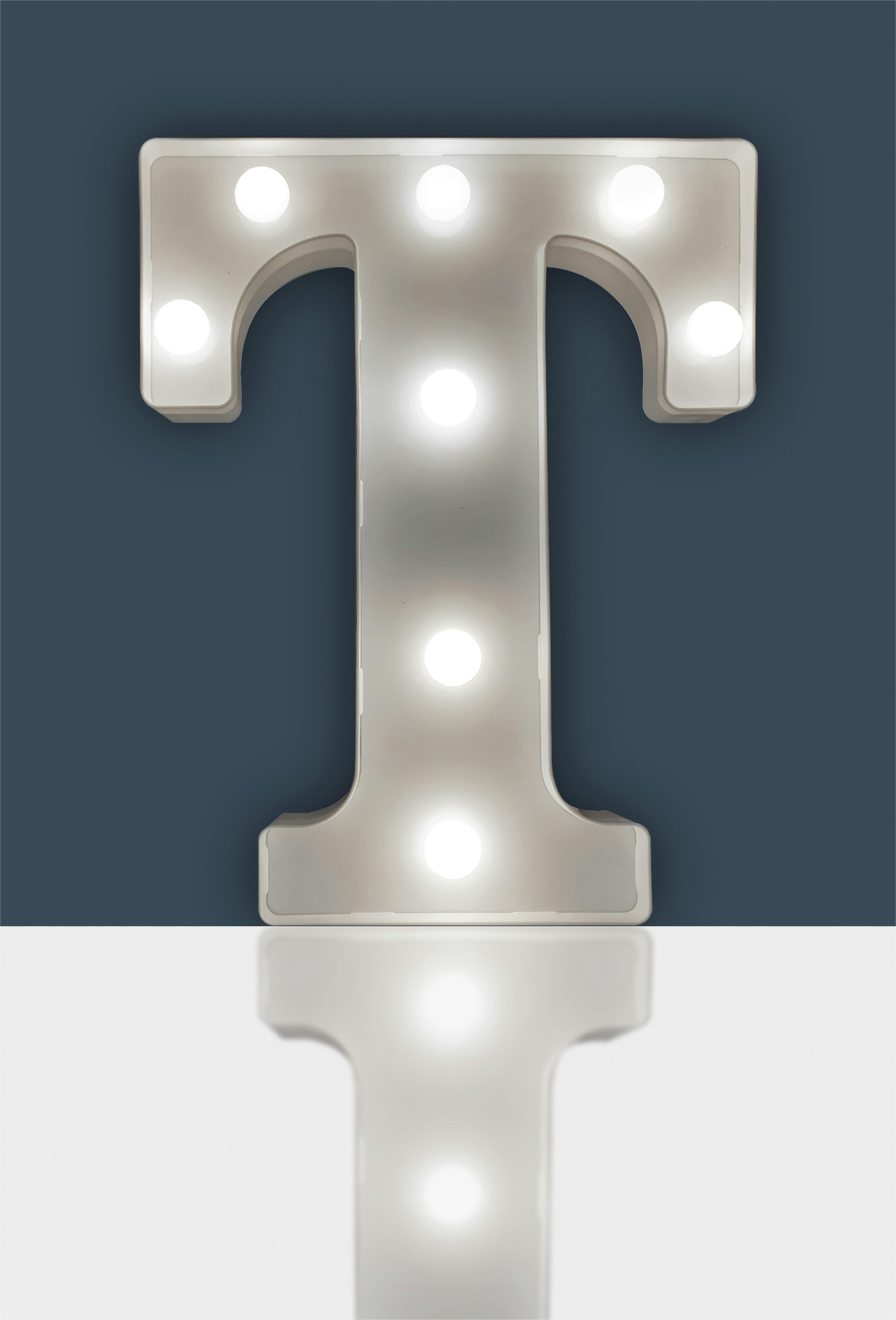 St Helens Light Battery Operated 3D Led Letter T