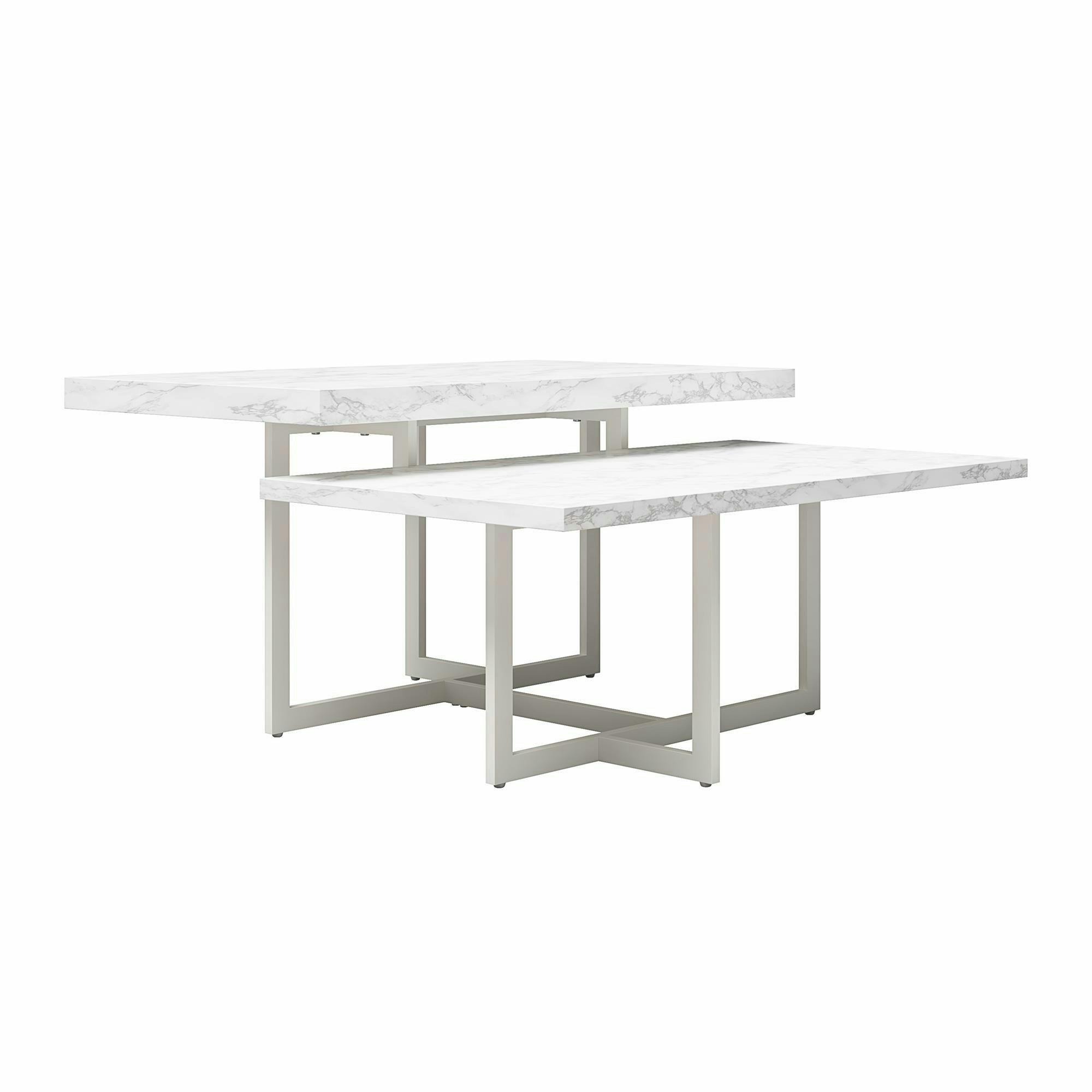 Rackhams White Brielle Coffee Table Faux Marble