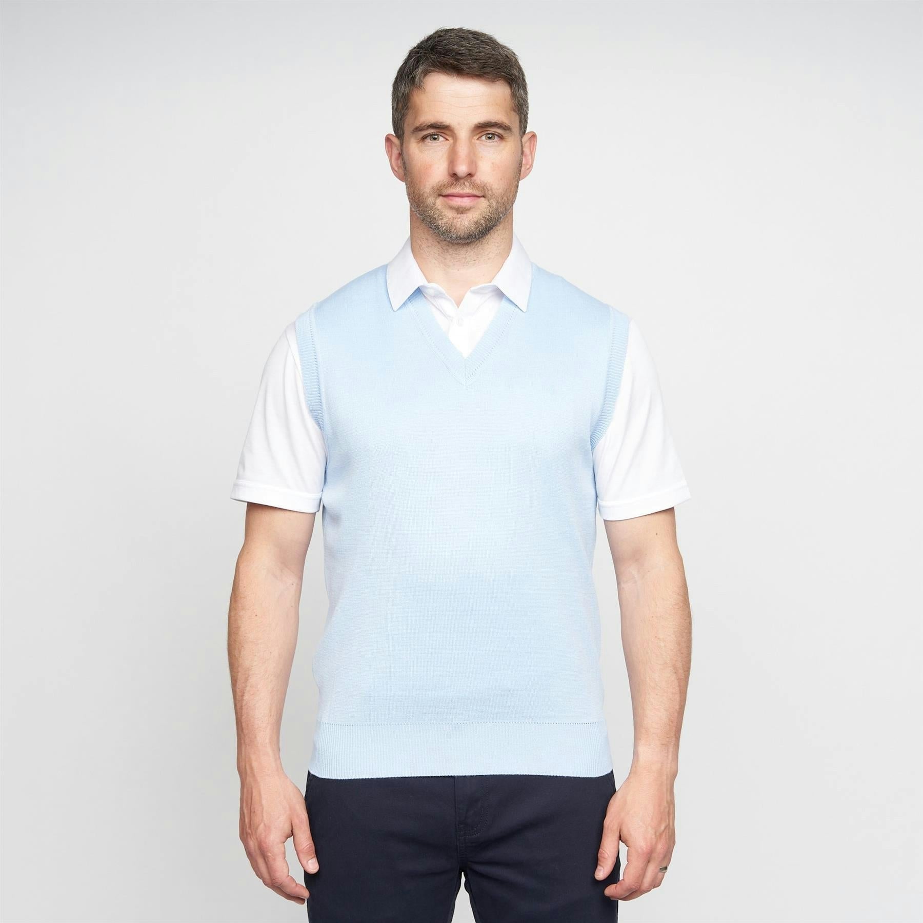 Gabicci Men's G00k03 Slipover Classic - Sky - 2XL