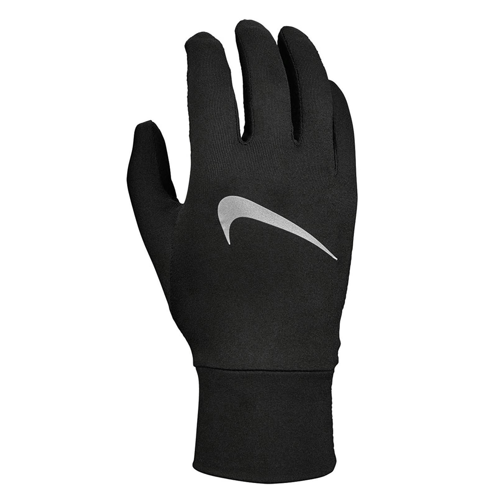 Nike Women's Black Accelerate Running Gloves - L - 100% Mixed