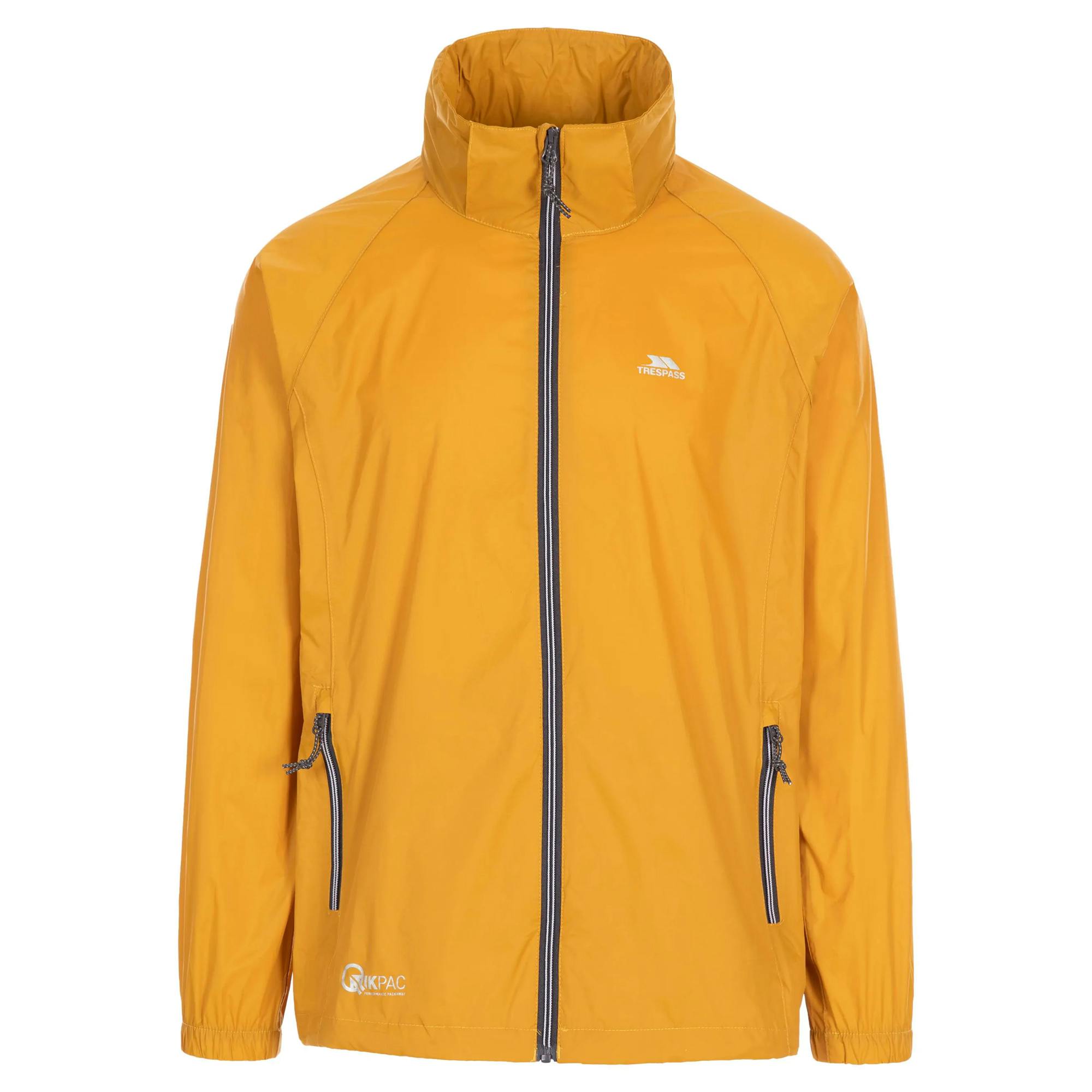 Trespass Unisex Yellow Qikpac X Packaway Jacket - Maize - Maize - L - 100% Polyester