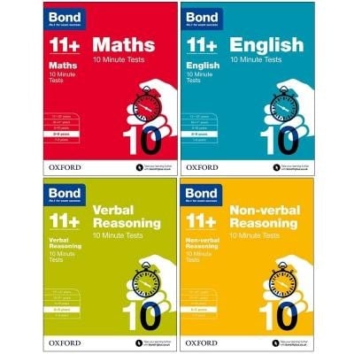 Oxford University Press Bond 11+ Maths English 10 Minute Tests For Ages 8-9 Verbal Reasoning, Non-Verbal Reasoning