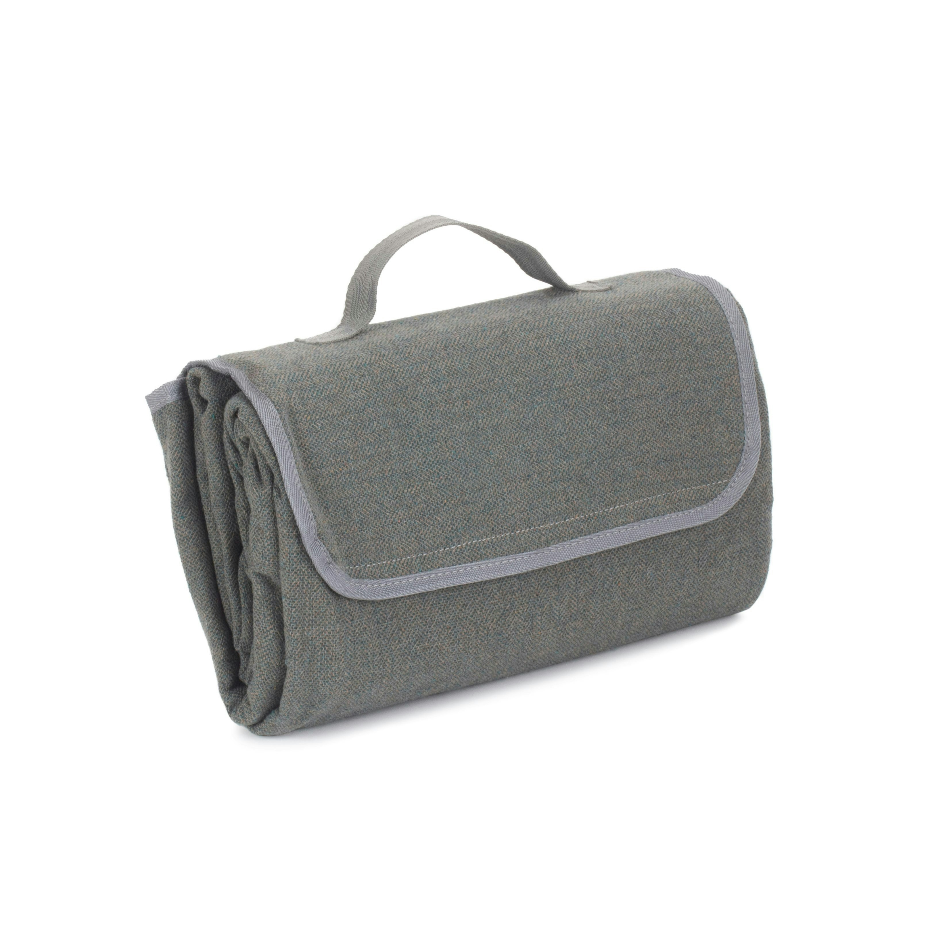 Rackhams Grey Tweed Picnic Blanket