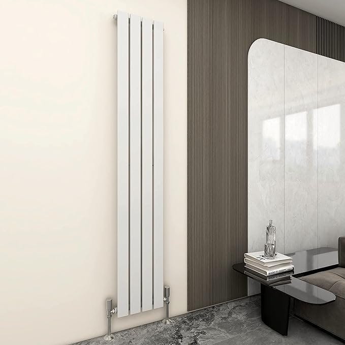 Mcc Direct Anthracite Single Flat Panel Vertical Column Radiator 1800X408 Mm