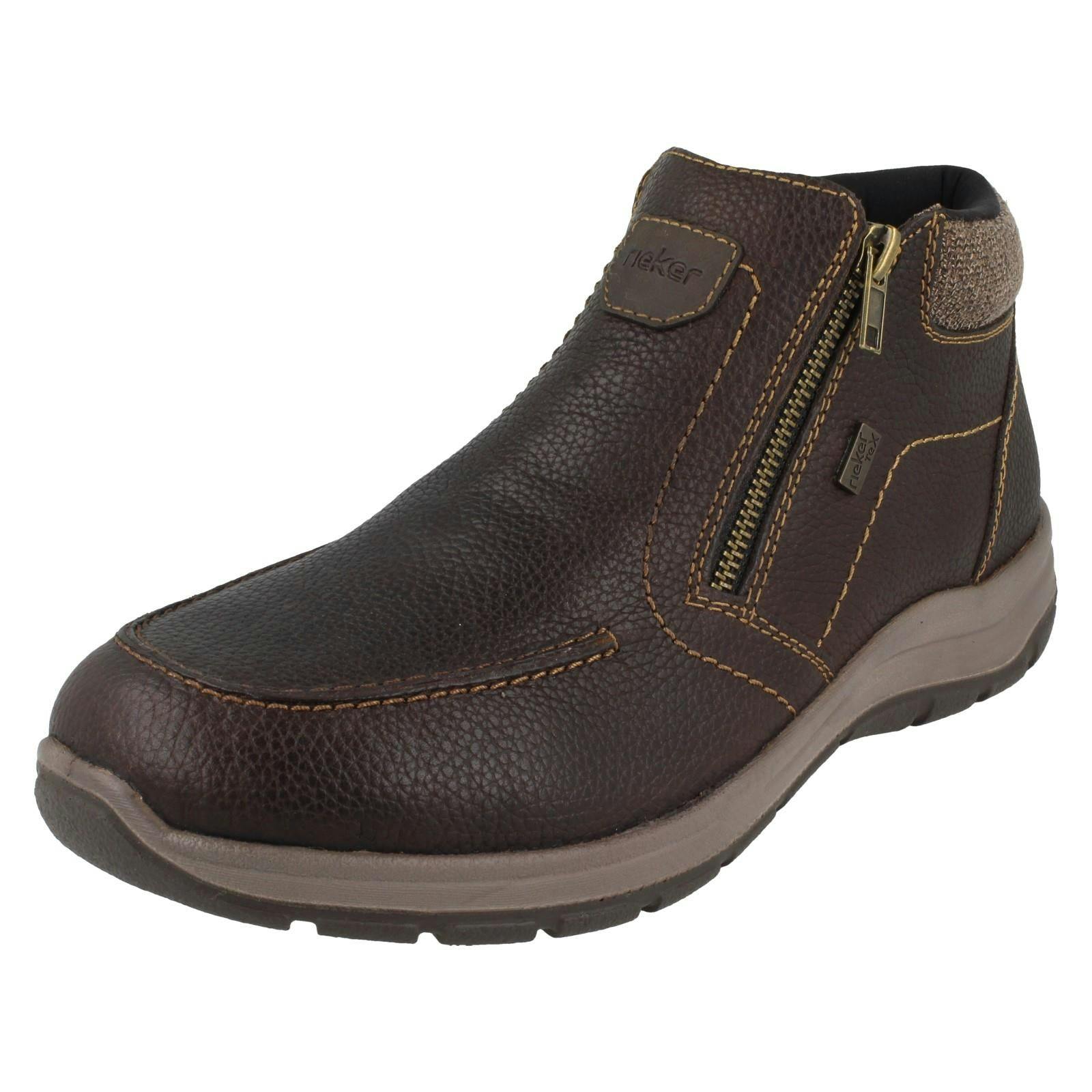 Rieker Men's Brown Ankle Boots 03660 - Uk 10.5