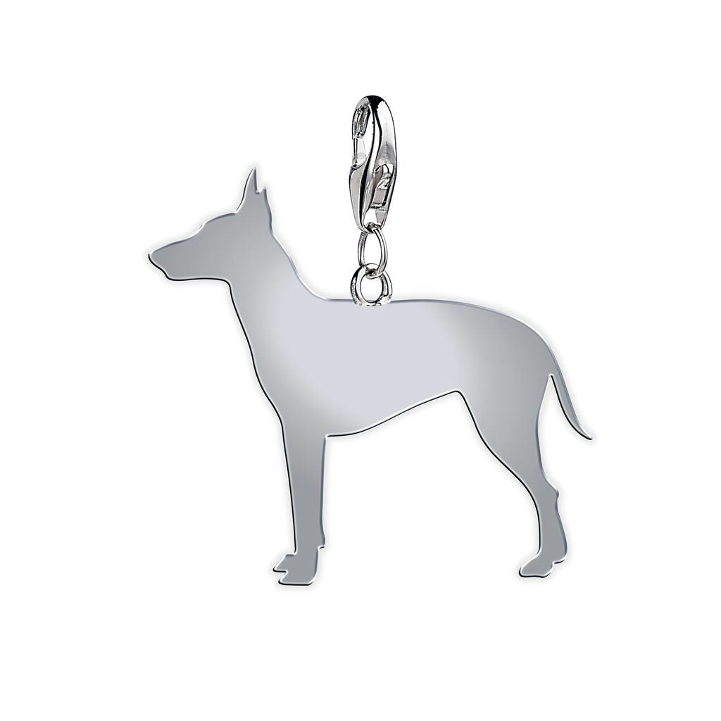 Mylee London Silver Manchester Terrier Silhouette Charm - Clip On Charm - No