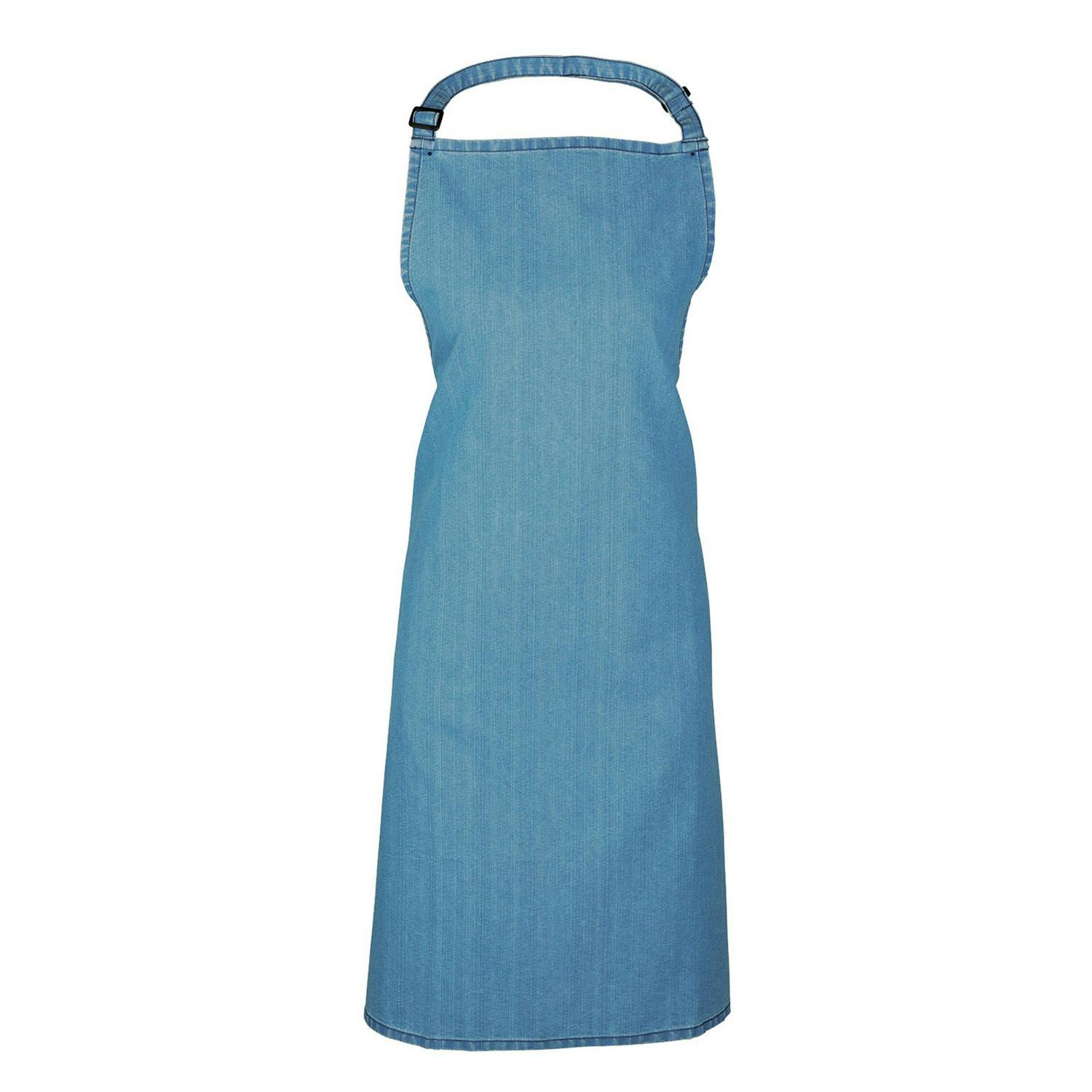 - Premier Unisex Adult Plain Apron Blue Denim (One Size) - Image 3