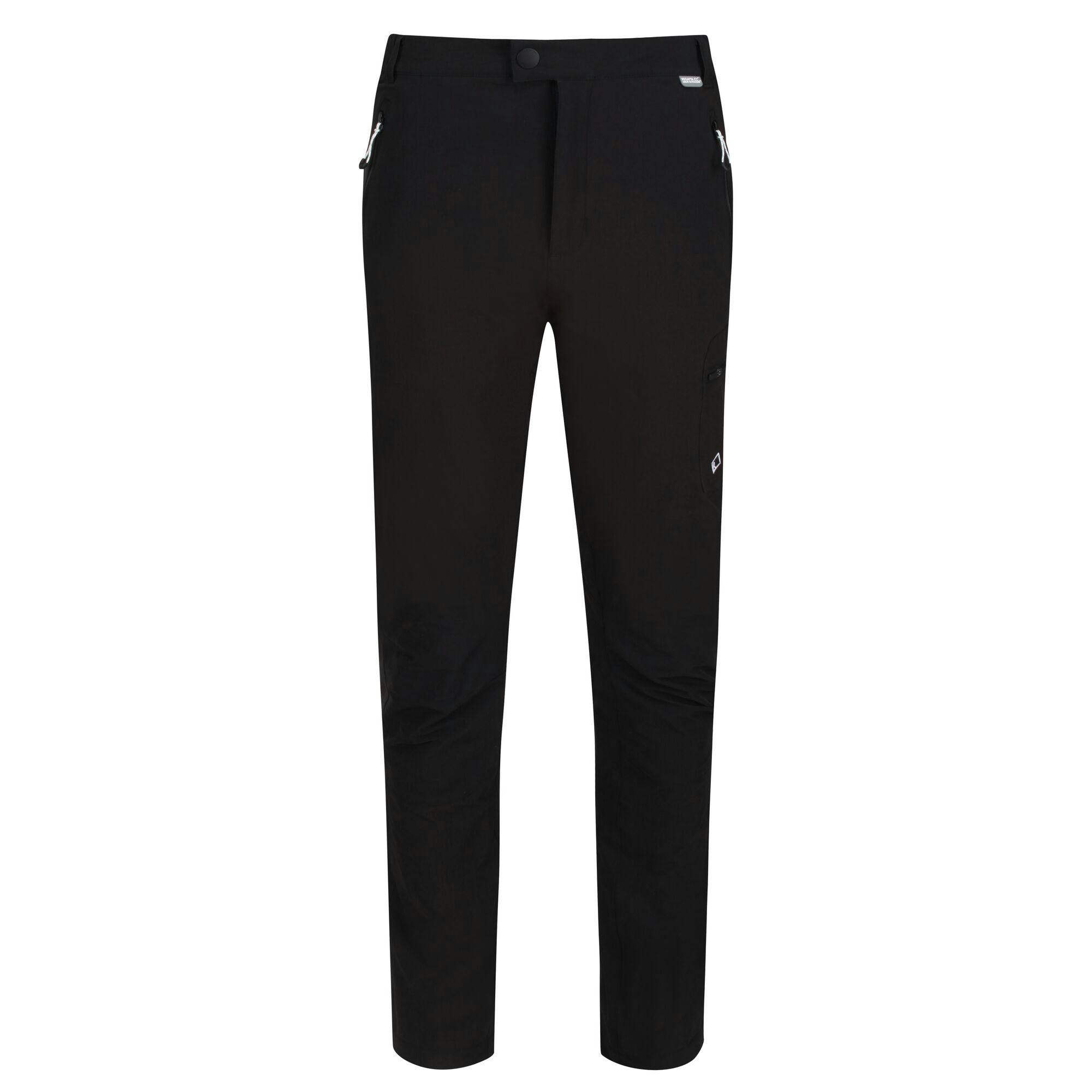 Regatta Men's Black Highton Walking Trousers - 40R - 94% Polyamide/6% Elastane