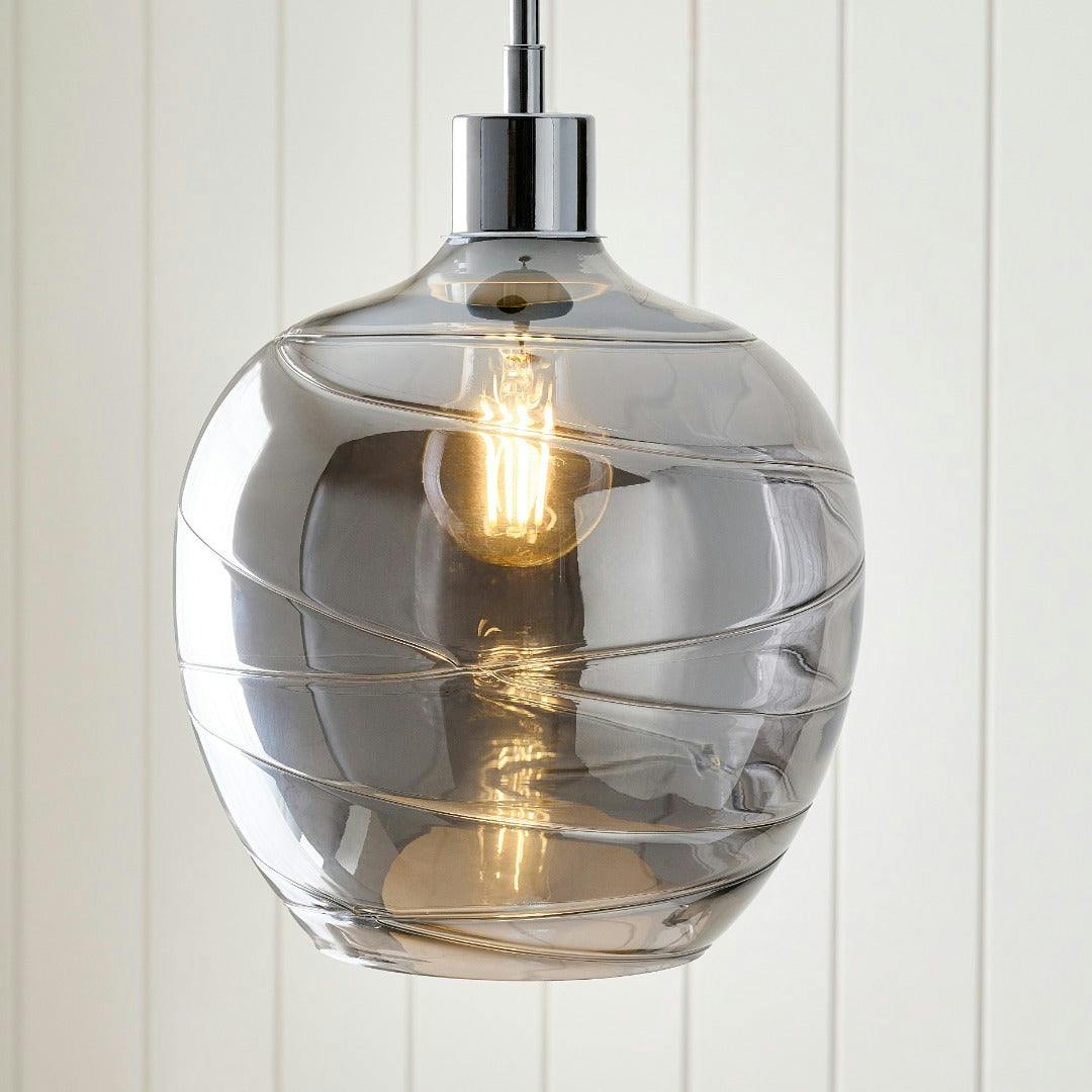 Pagazzi Lighting Light/Grey Pagazzi Ing Zula 1- Smokey Pendant