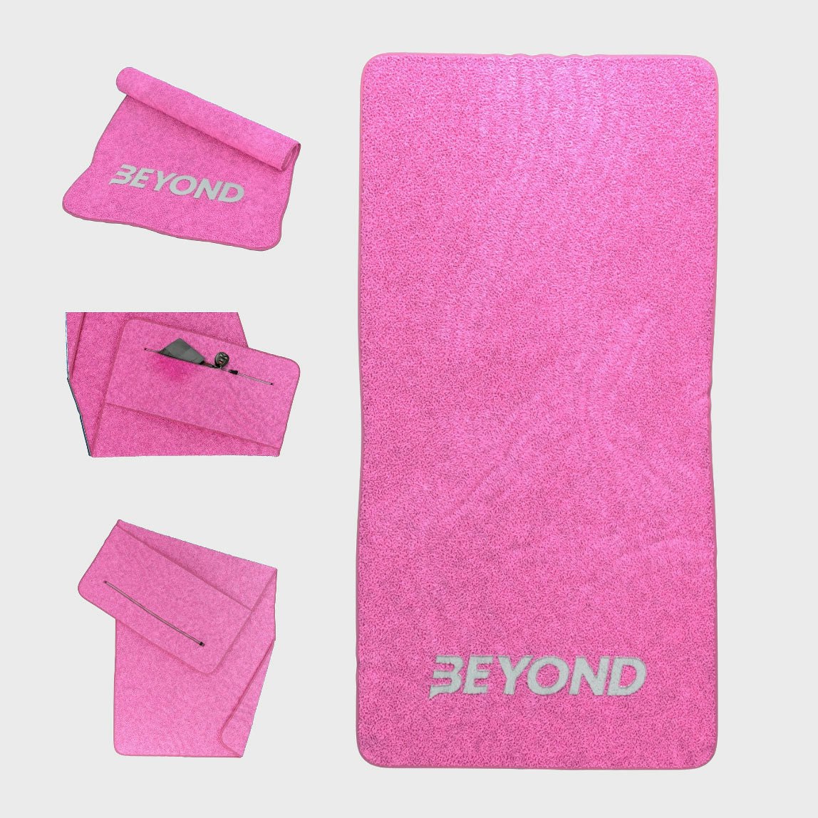 Beyond Shakers Pink Gym Towel